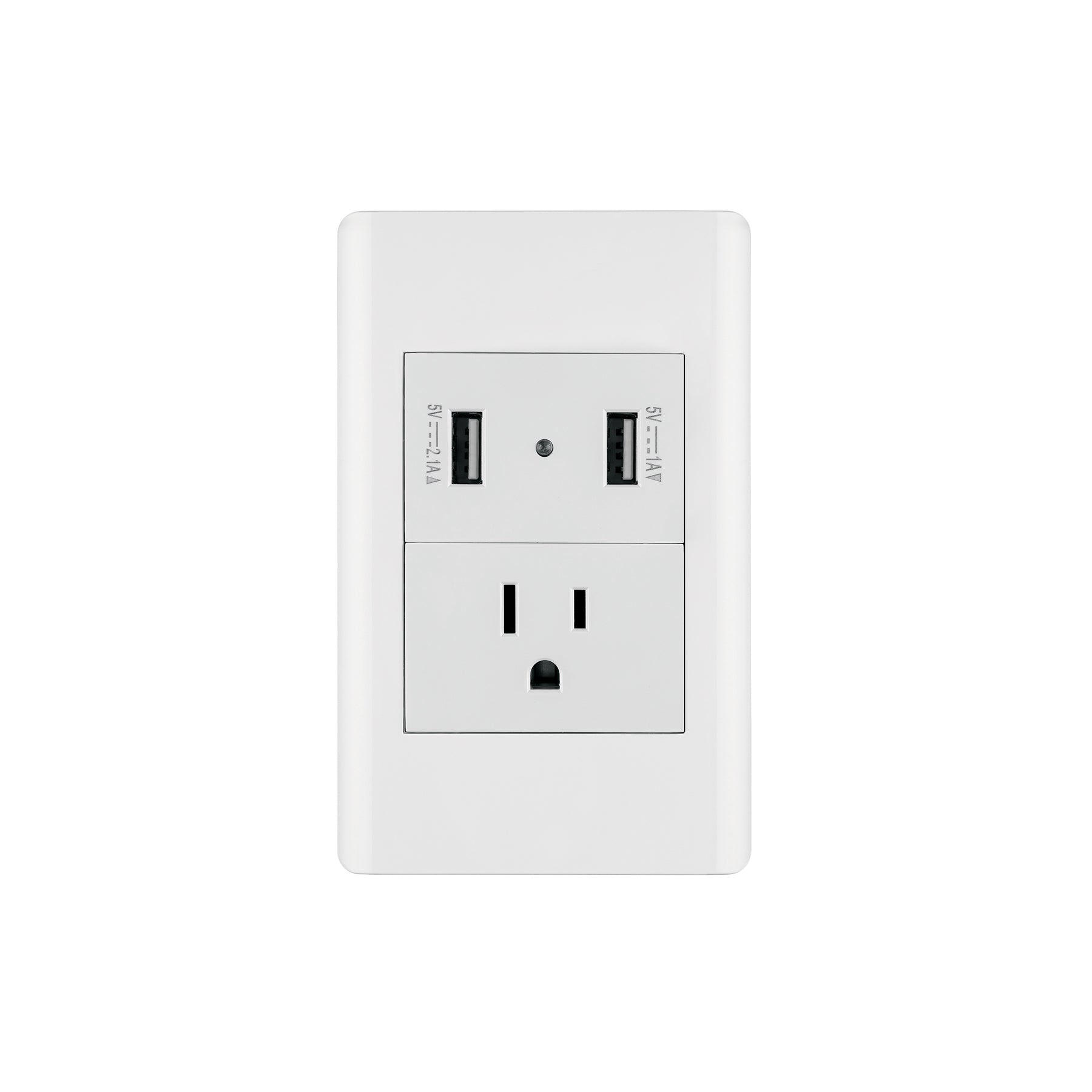 Placa armada blanca contacto y 2 puertos USB 1.5 mód, Lisboa, Volteck, COUSB-LB, 47971