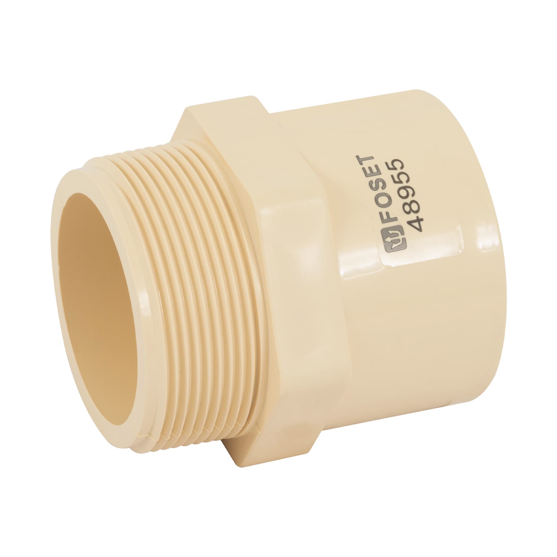 Conector macho CPVC 2", Foset, CPVC-616, 48955