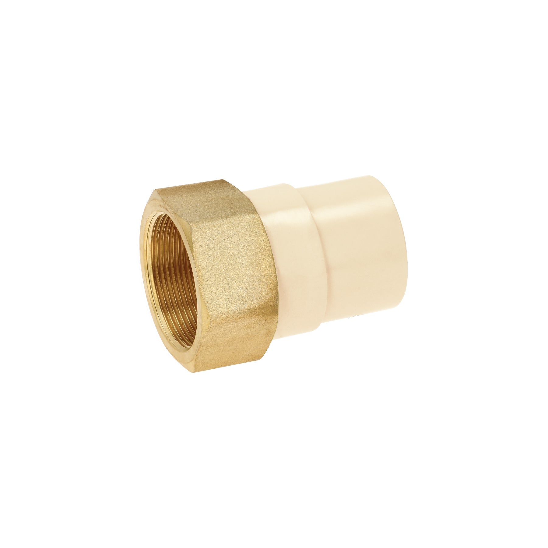 Adaptador CPVC, 1-1/2", hembra inserto metálico-latón, Foset