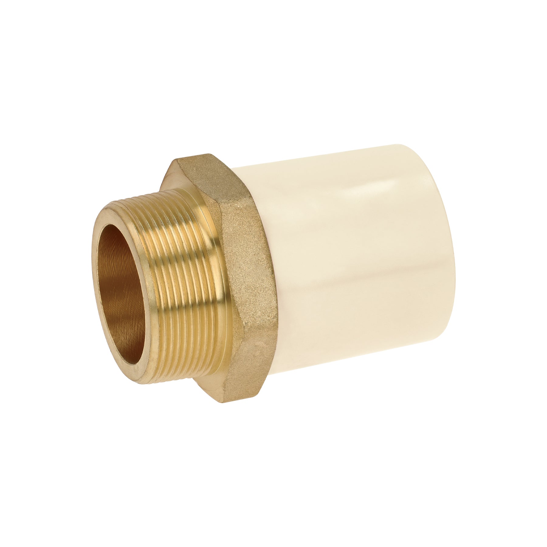 Adaptador CPVC, 2", macho inserto metálico-latón, Foset