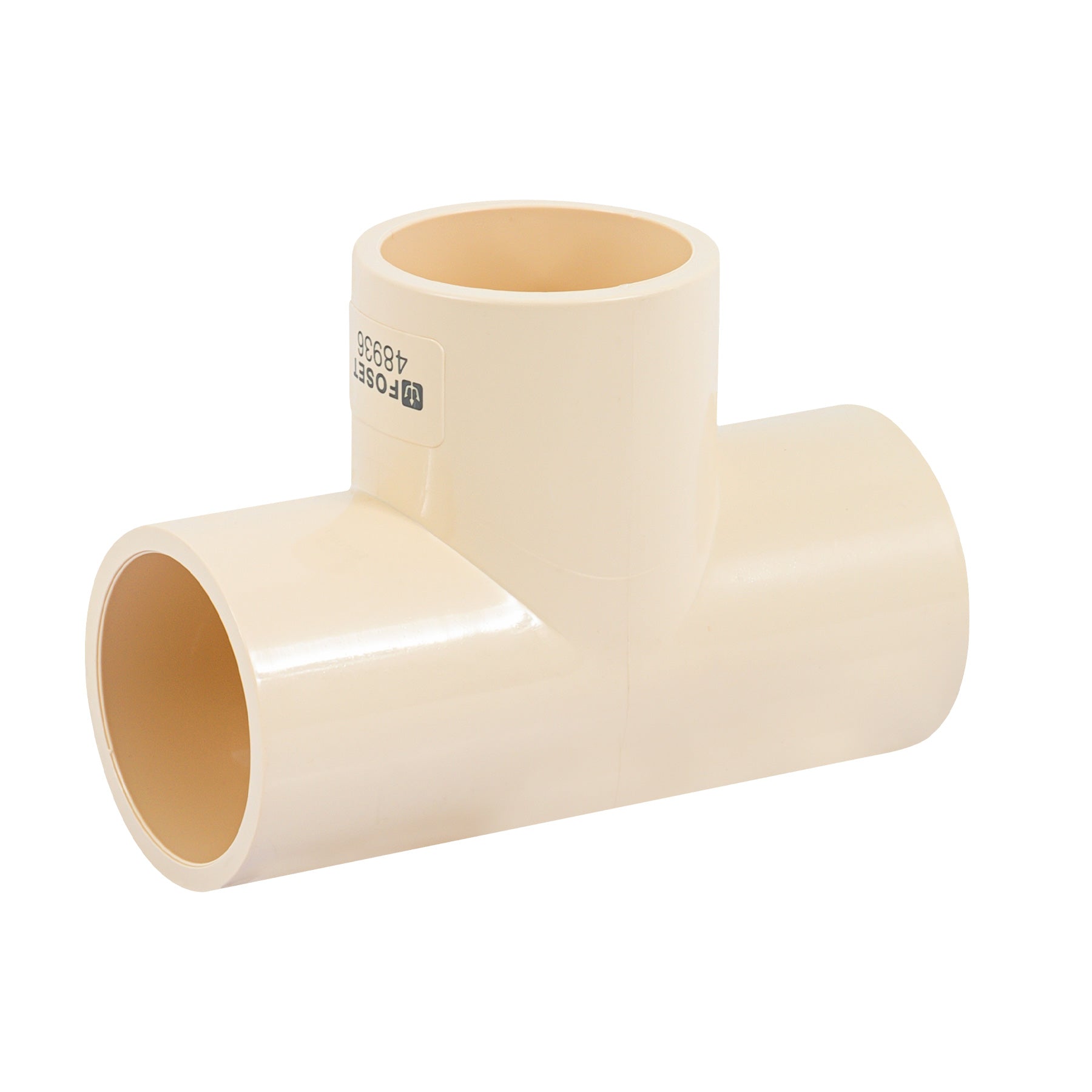 Tee sencilla de CPVC de 1-1/2", Foset, CPVC-765, 48936