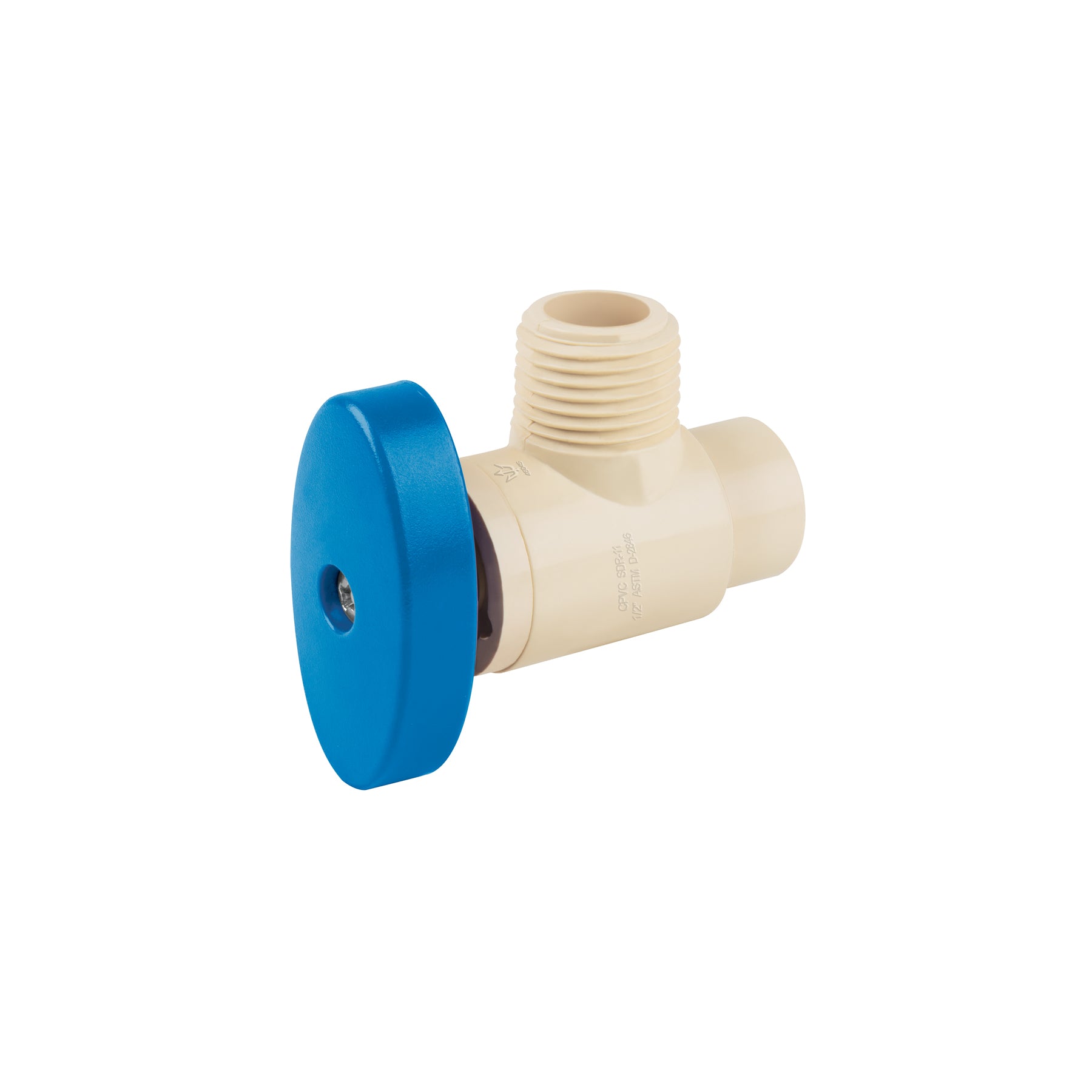 Llave angular de CPVC de 1/2" x 1/2", Foset, CPVC-ANG, 45045
