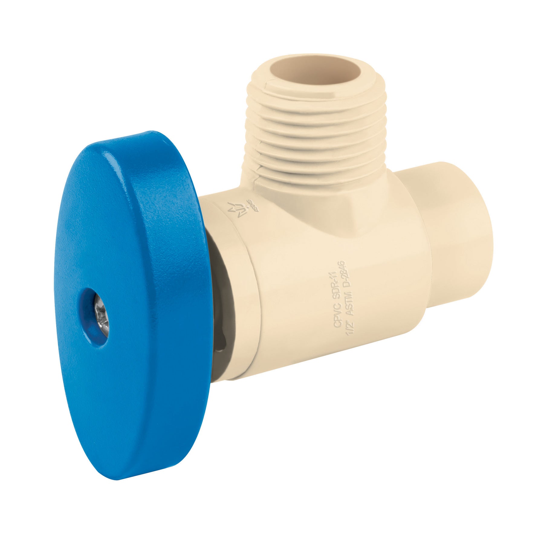 Llave angular de CPVC de 1/2" x 1/2", Foset