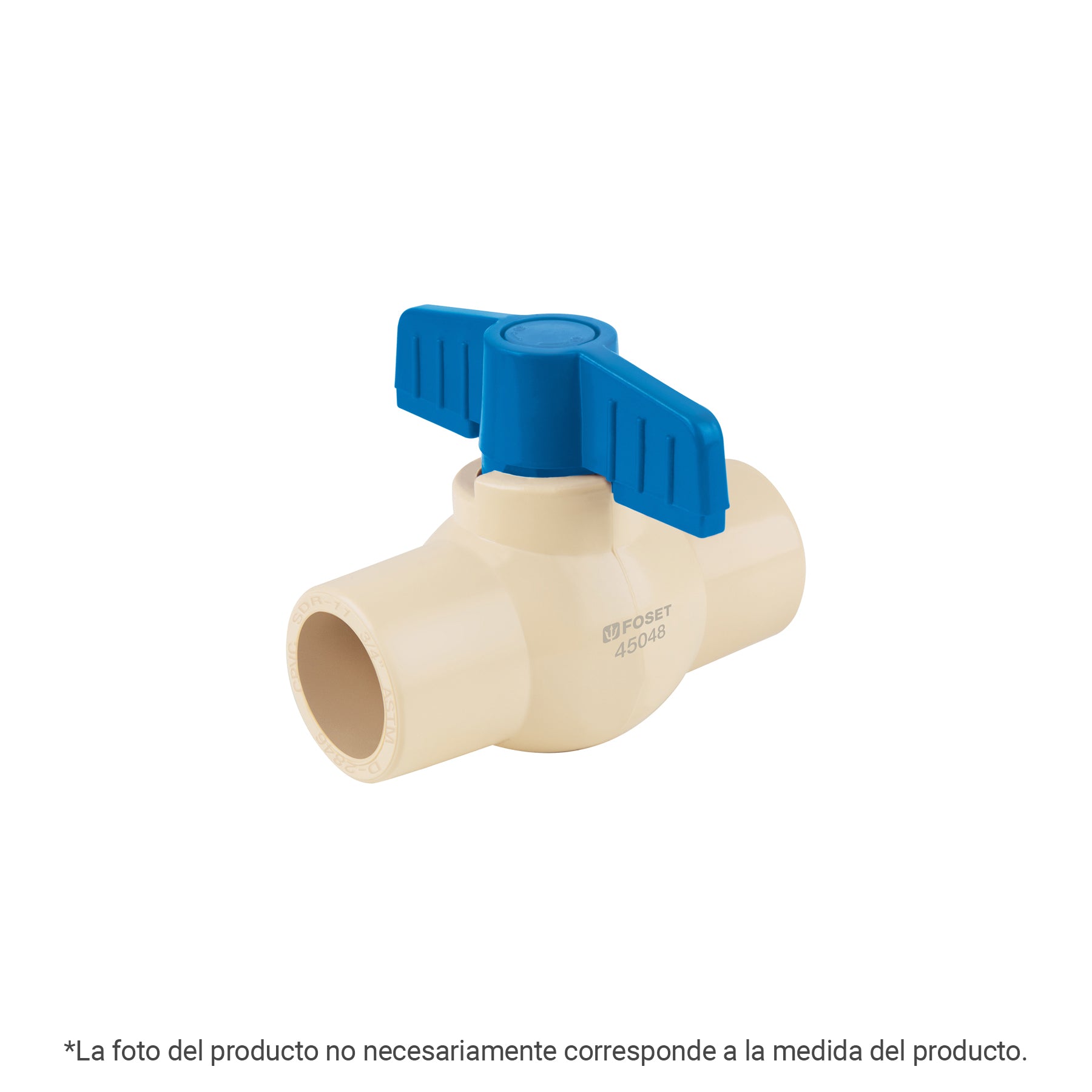 Válvula de esfera CPVC, 1-1/4", Foset