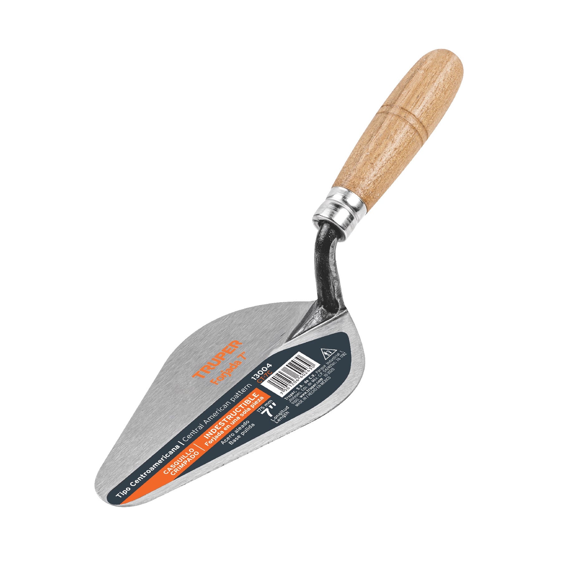 Cuchara para albañil 7" forjada tipo Centroamericana, Truper