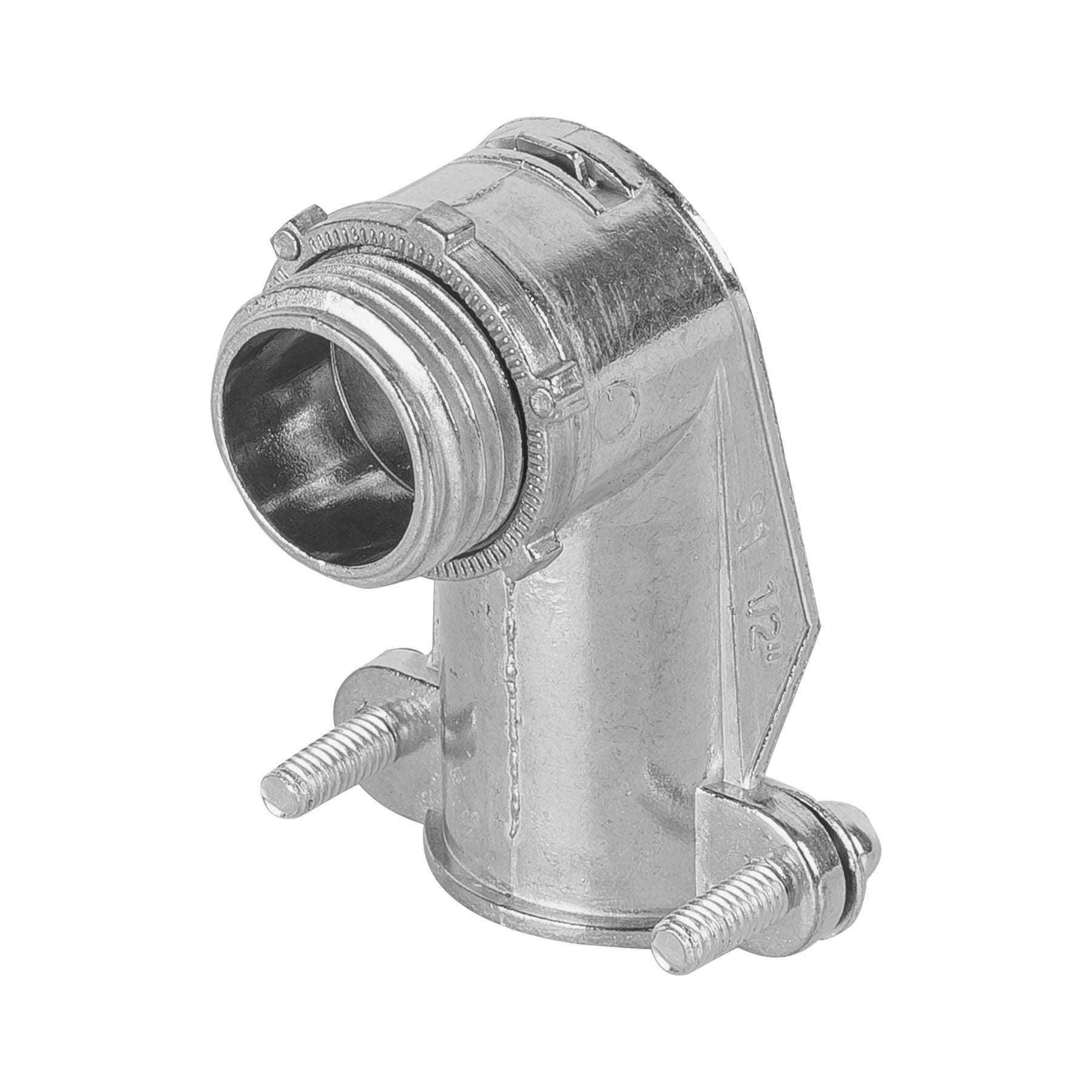 Conector curvo 1/2" para tubo flexible metálico, Volteck, CTF-1/2C, 47343