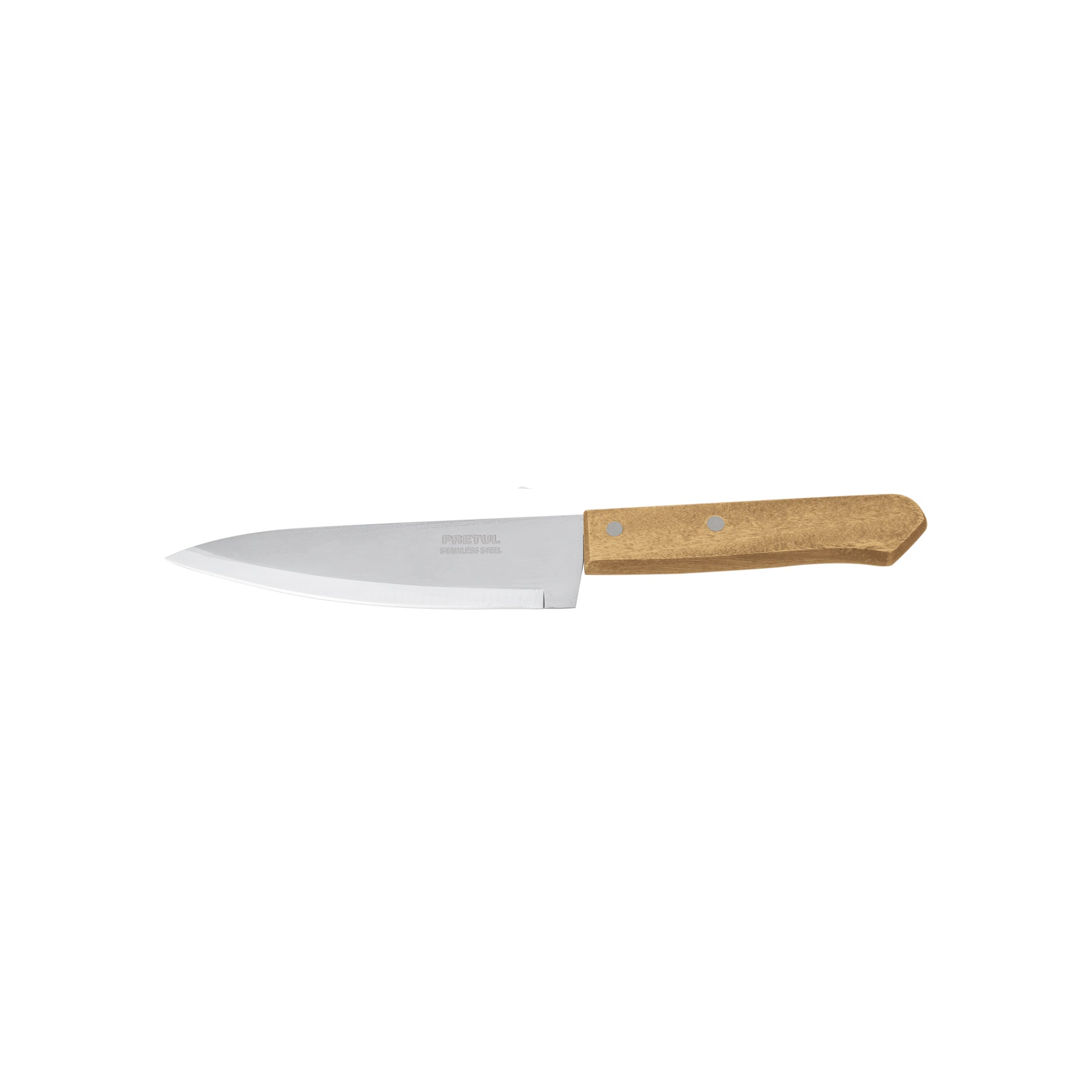 Cuchillo de chef 7" mango de madera, Pretul