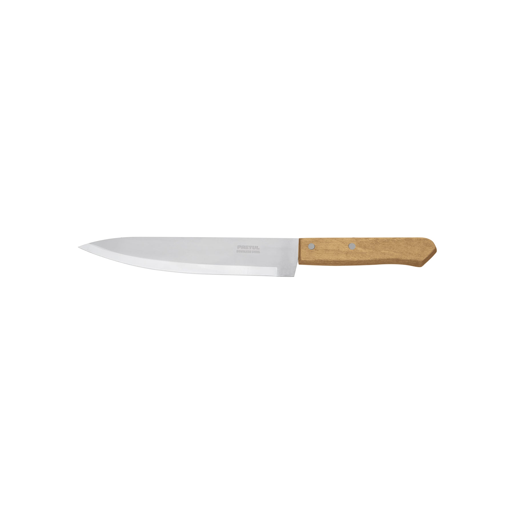 Cuchillo de chef 8" mango de madera, Pretul