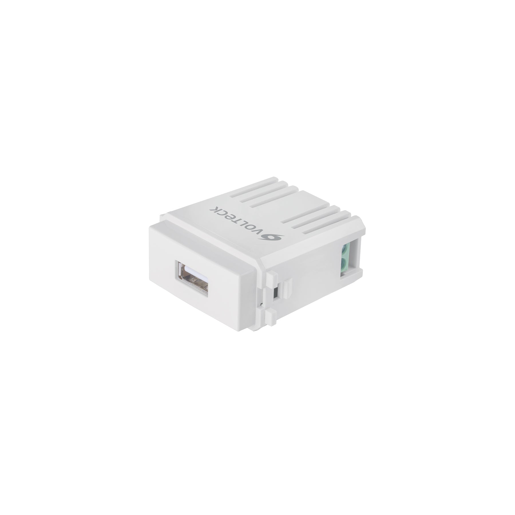 Módulo puerto USB, línea Italiana, color blanco, Volteck, CUSB-IB, 48109