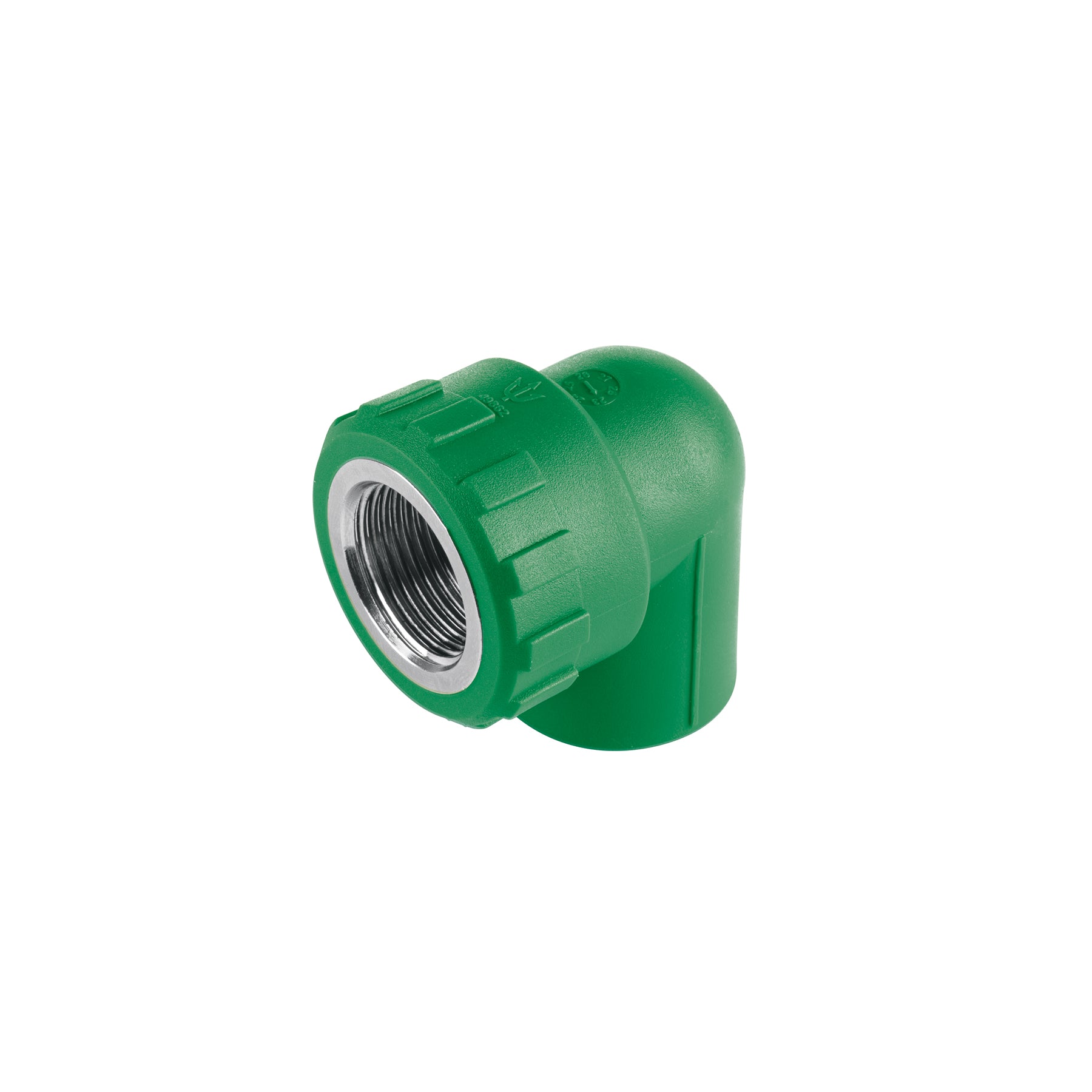 Codo 90∞ PPR, 3/4", rosca hembra con inserto metálico, Foset