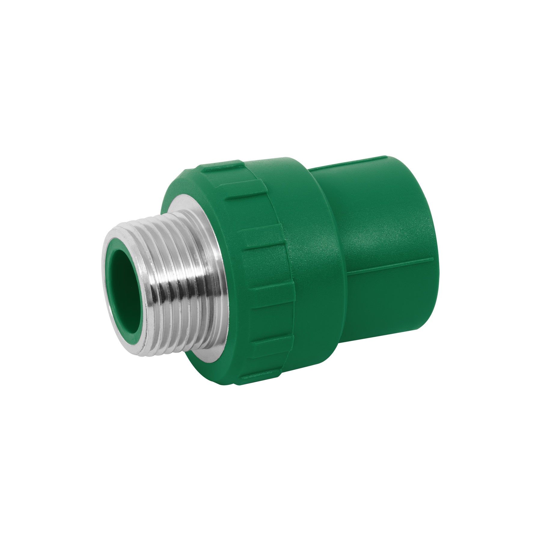 Adaptador PPR 1" macho con inserto metálico, Foset, CV-613, 49881