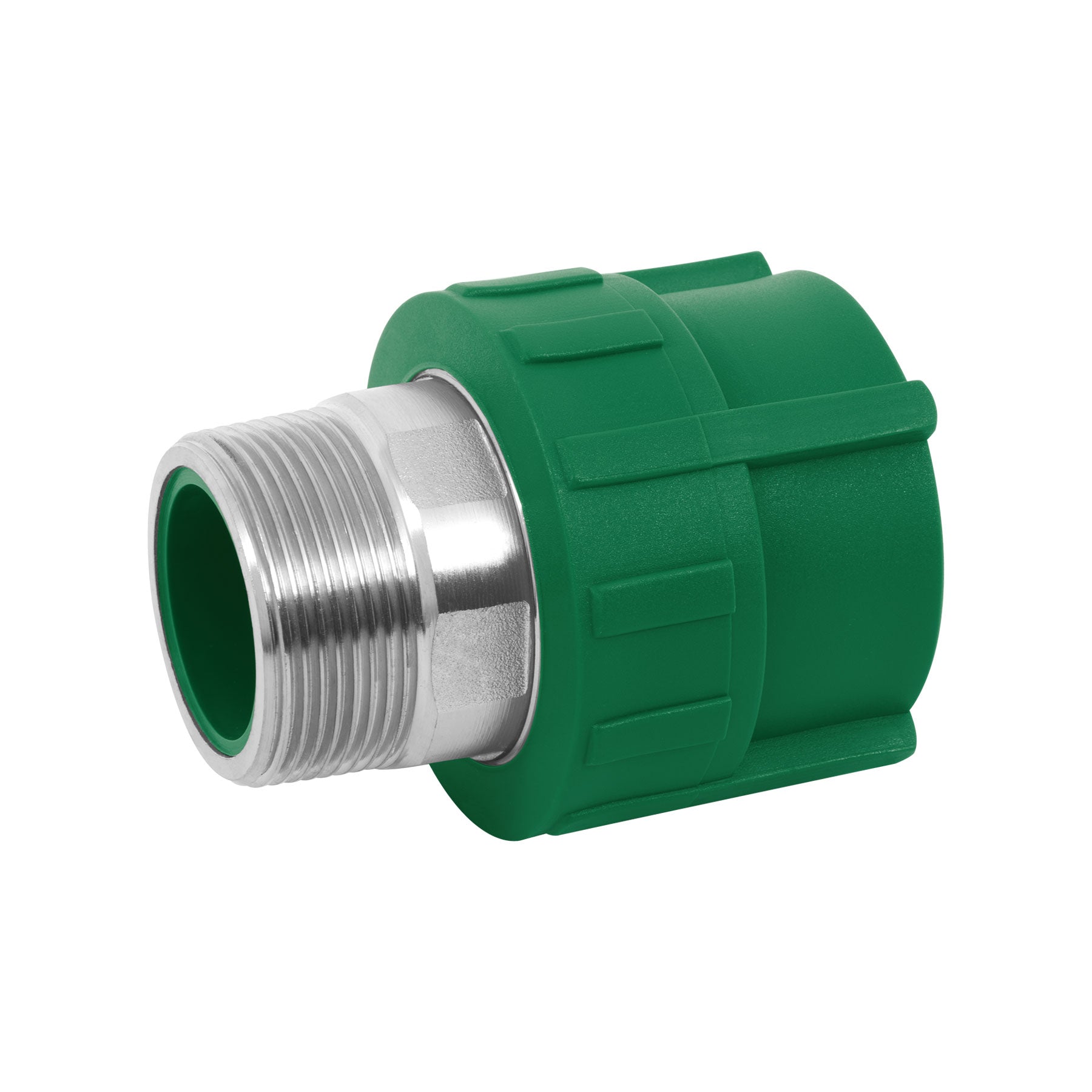 Adaptador PPR 1-1/2" macho con inserto metálico, Foset, CV-615, 45451