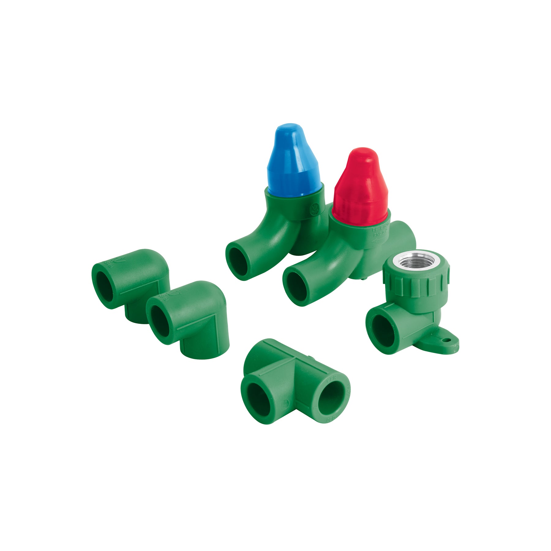 Kit de instalación para regadera PPR 1/2" sin manerales, Foset, CV-KIT-B, 46037