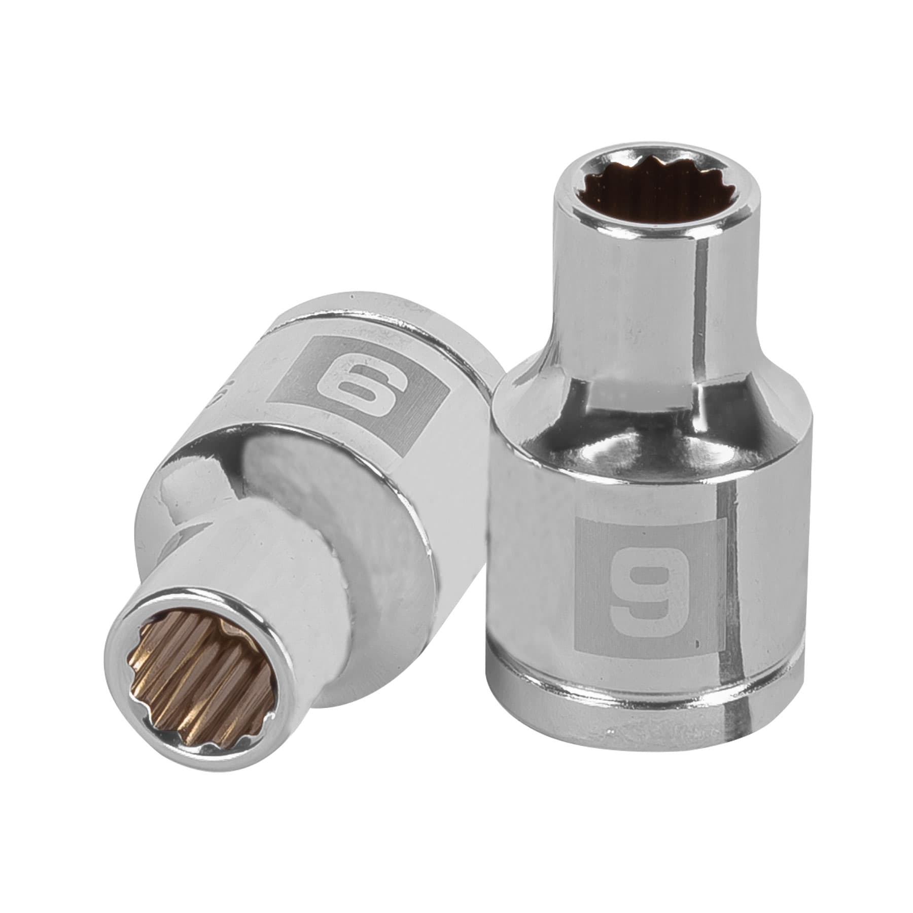 Dado de 9 mm, 12 puntas, cuadro 1/2", Truper