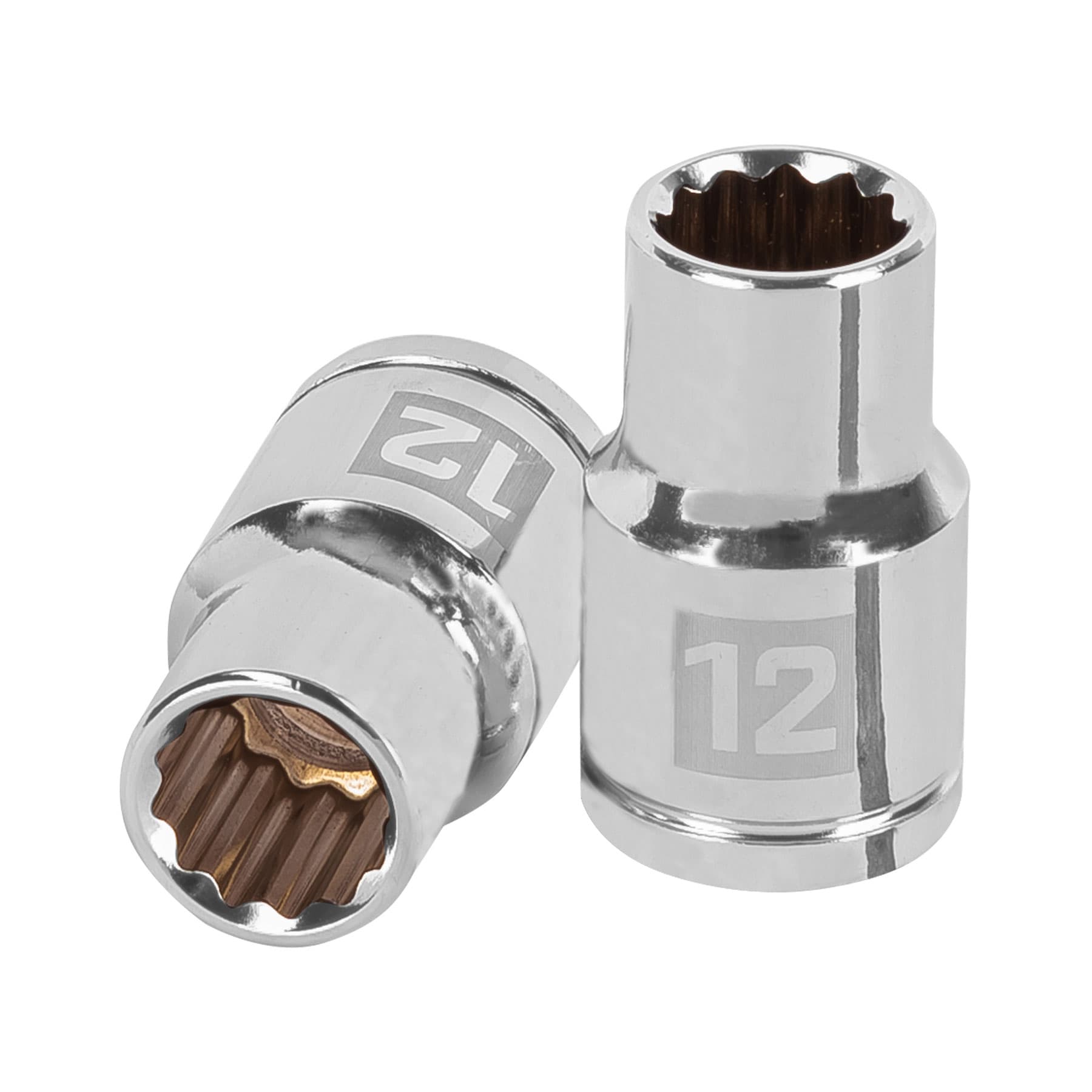 Dado de 12 mm, 12 puntas, cuadro 1/2", Truper