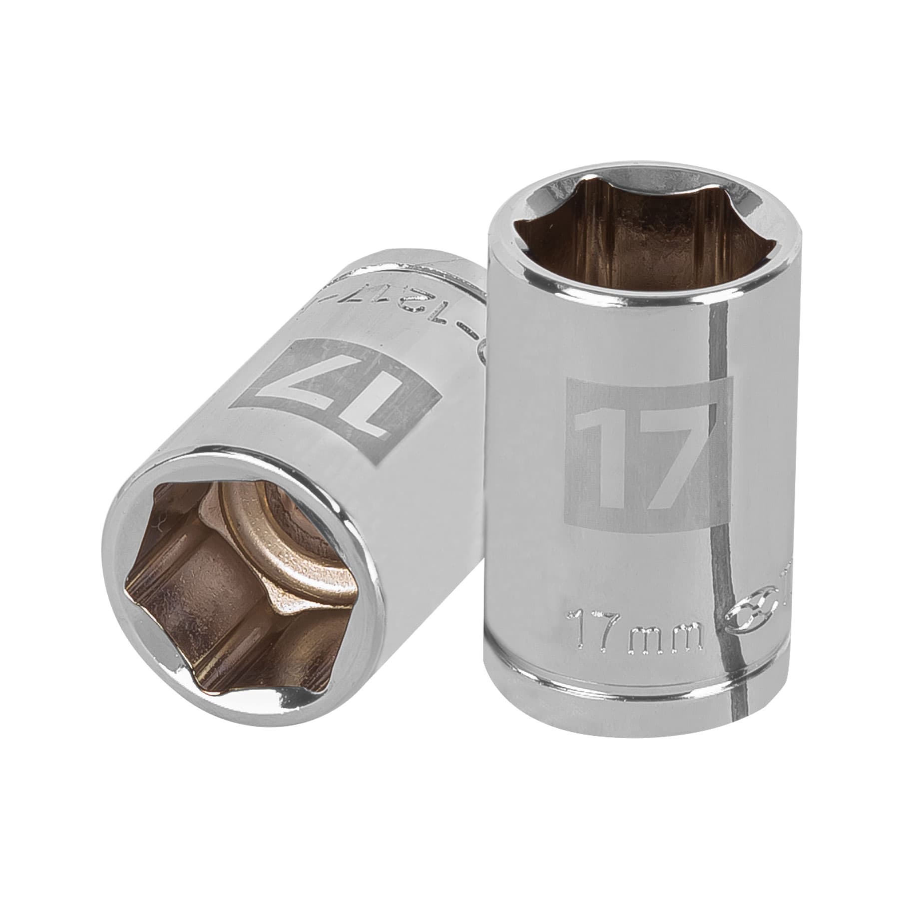 Dado de 17 mm, 6 puntas, cuadro 1/2", Truper