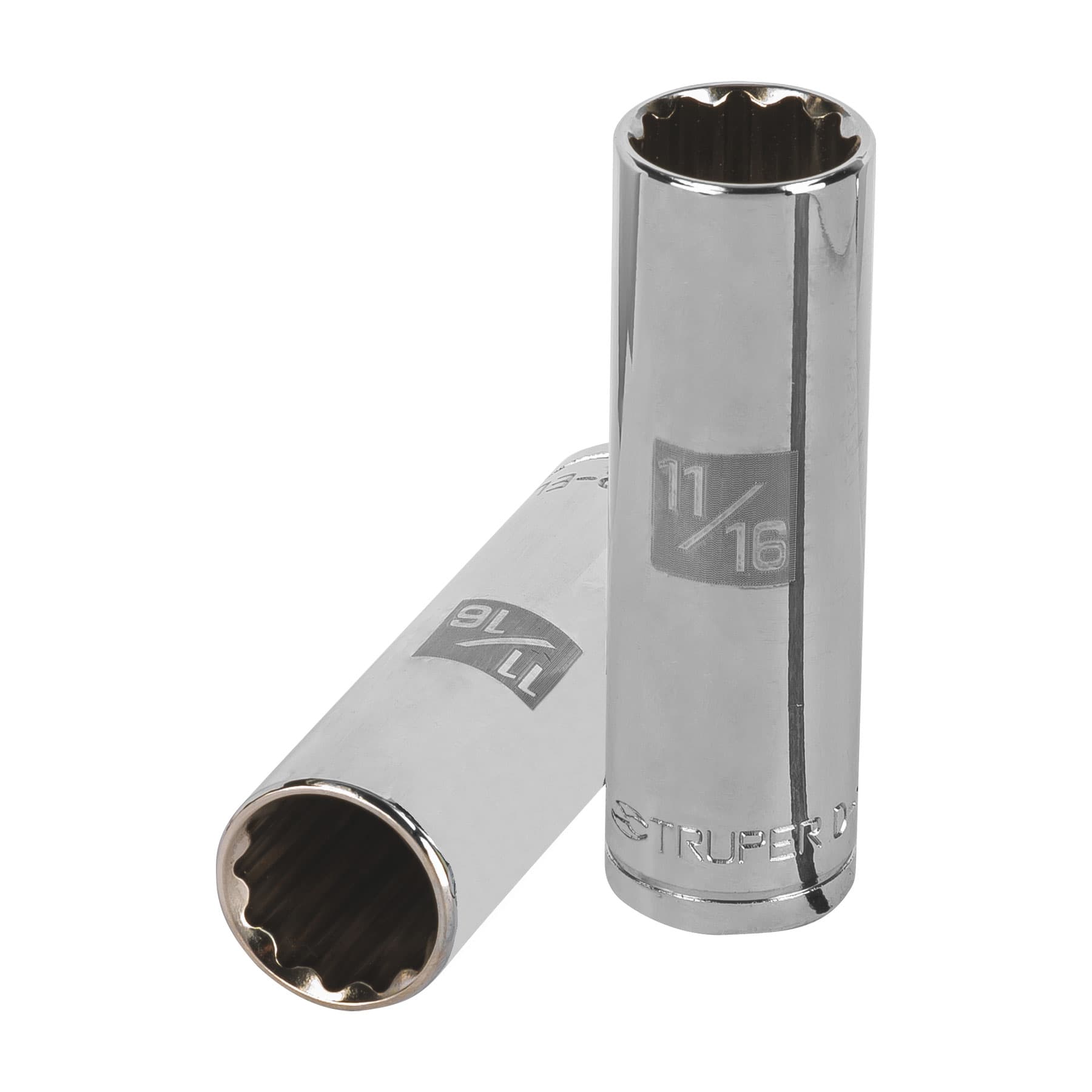 Dado largo de 11/16", 12 puntas, cuadro 1/2", Truper