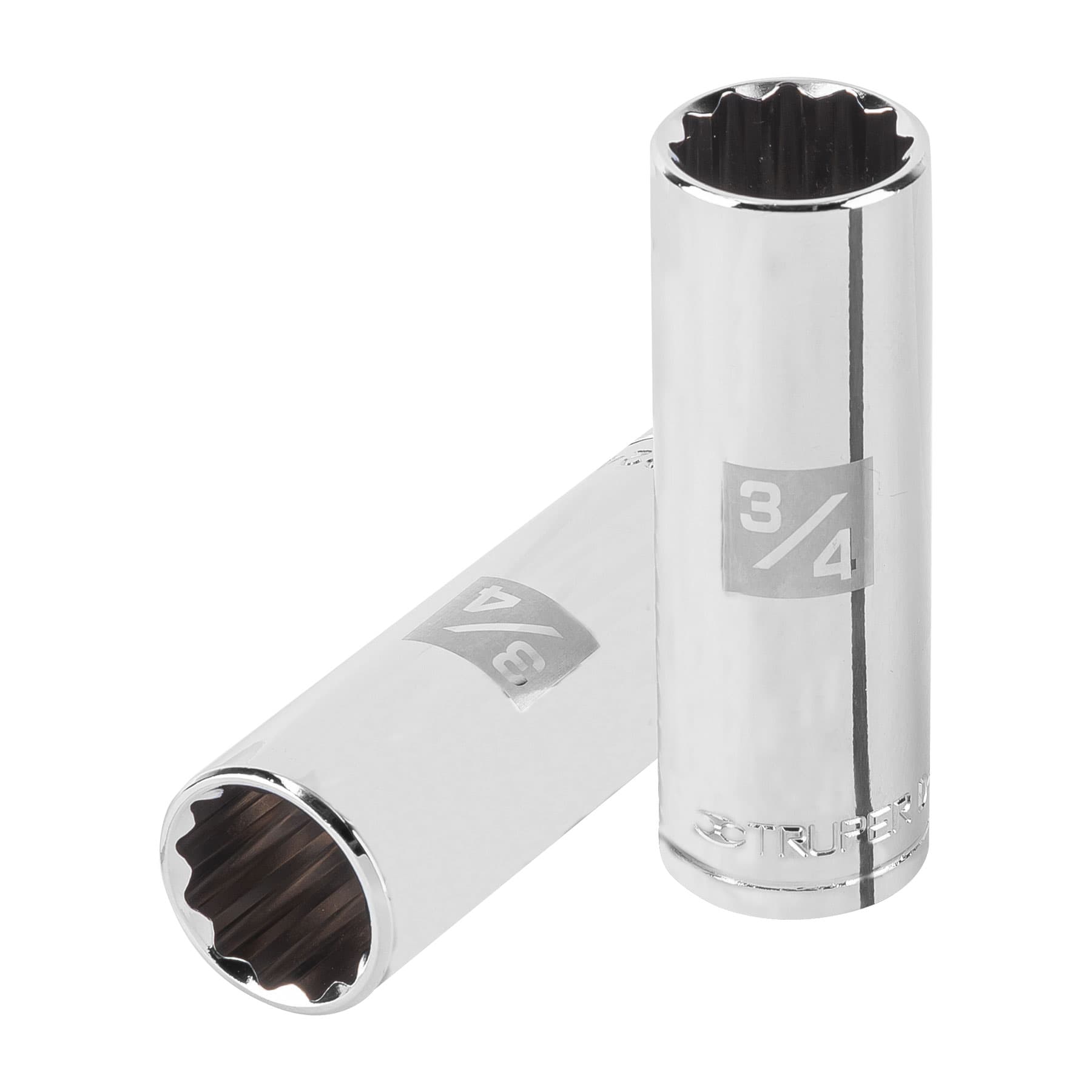 Dado largo de 3/4", 12 puntas, cuadro 1/2", Truper