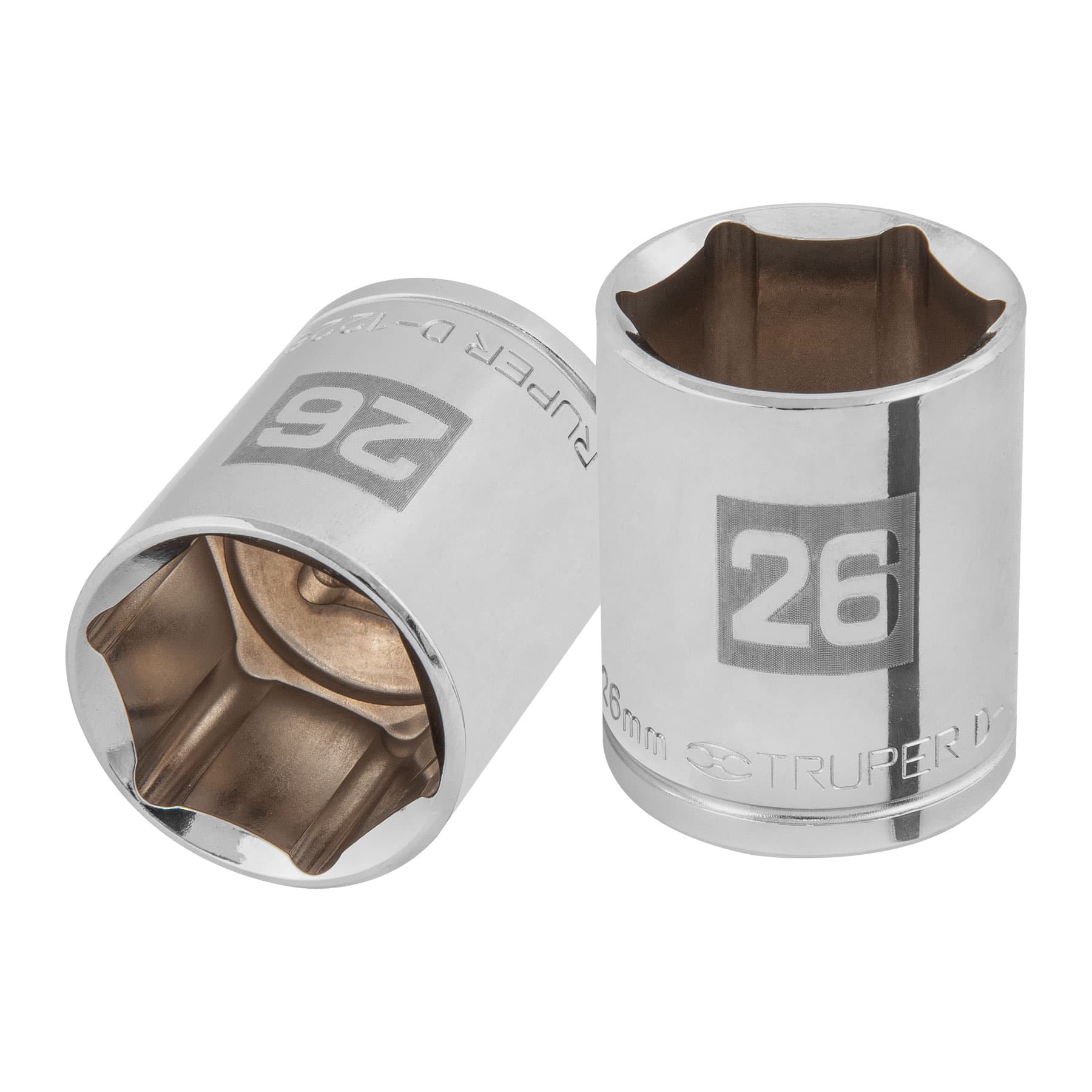 Dado de 26 mm, 6 puntas, cuadro 1/2", Truper