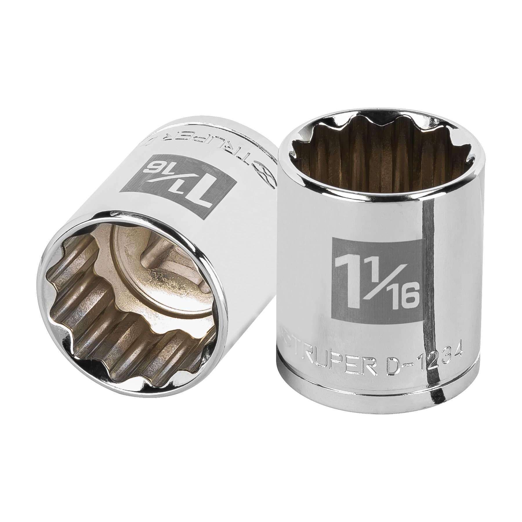 Dado de 1-1/16", 12 puntas, cuadro 1/2", Truper