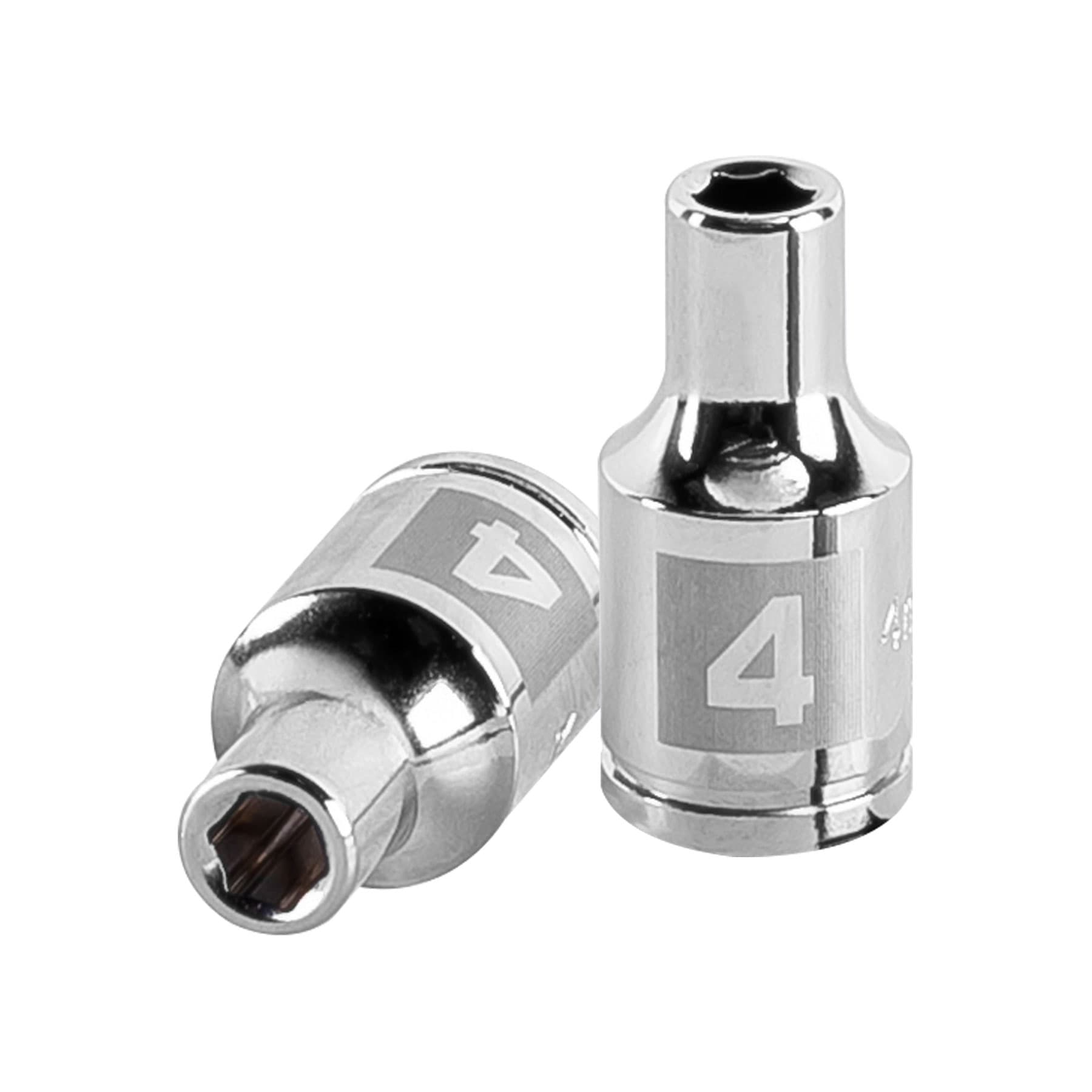 Dado de 4 mm, 6 puntas, cuadro 1/4", Truper