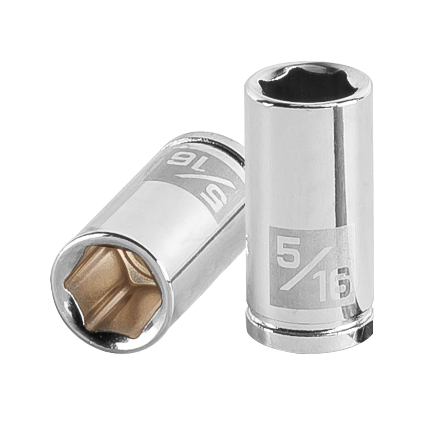 Dado de 5/16", 6 puntas, cuadro 1/4", Truper