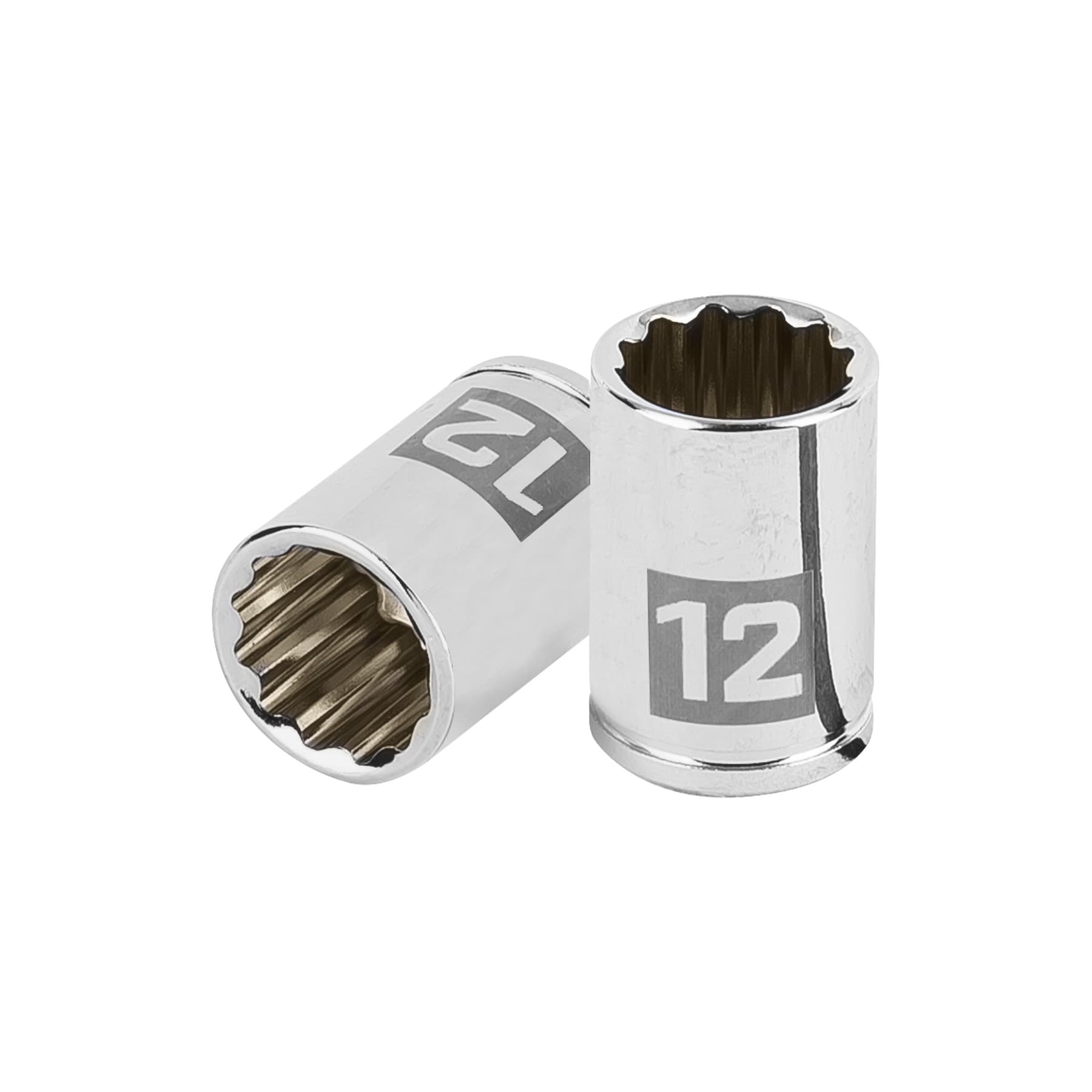 Dado de 12 mm, 12 puntas, cuadro 1/4", Truper