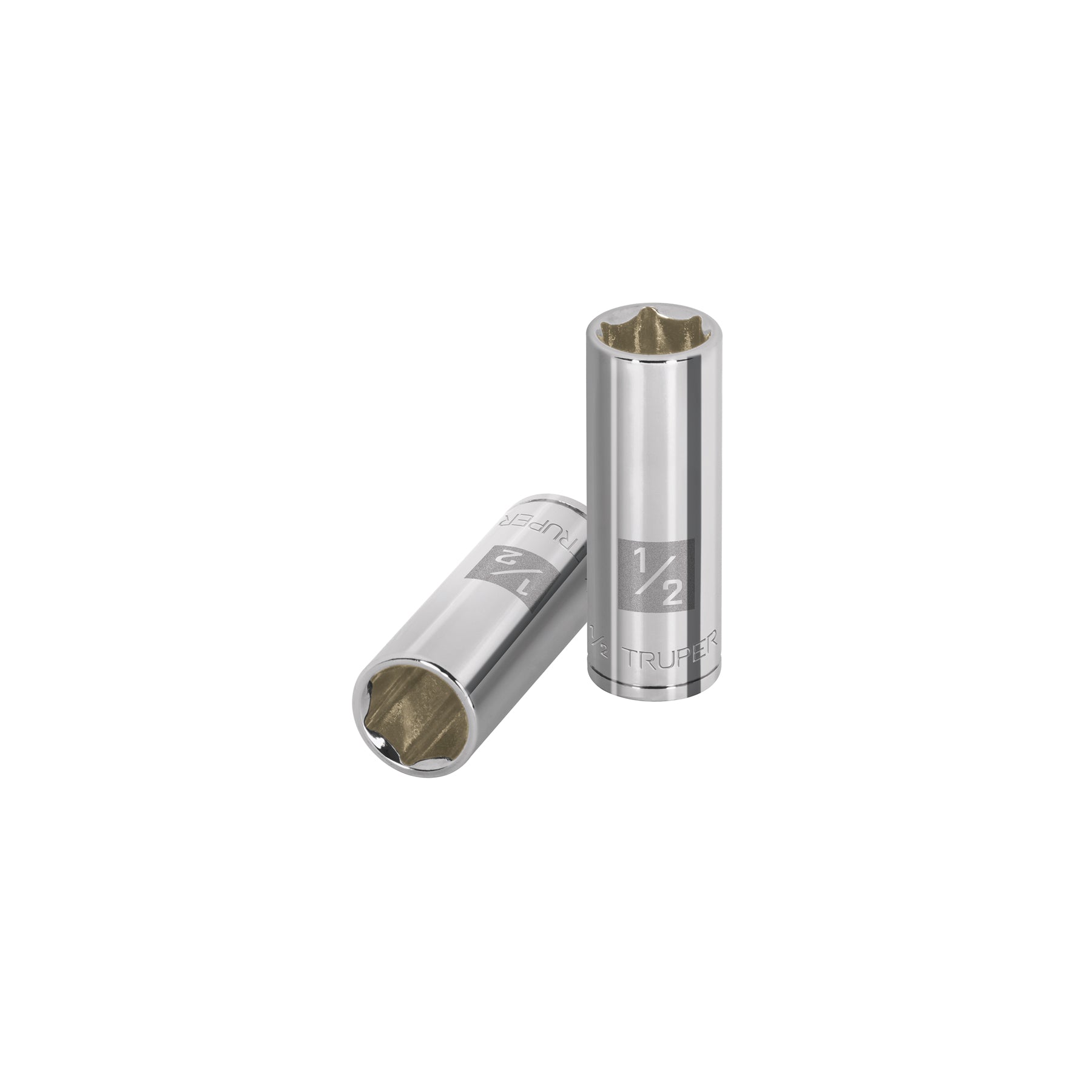 Dado largo de 1/2", 6 puntas, cuadro 1/4", Truper