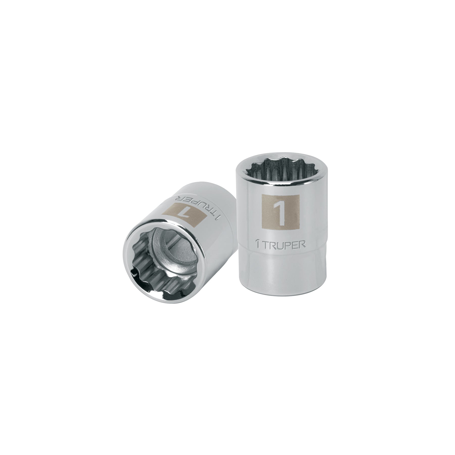 Dado de 1", 12 puntas, cuadro 3/4", Truper