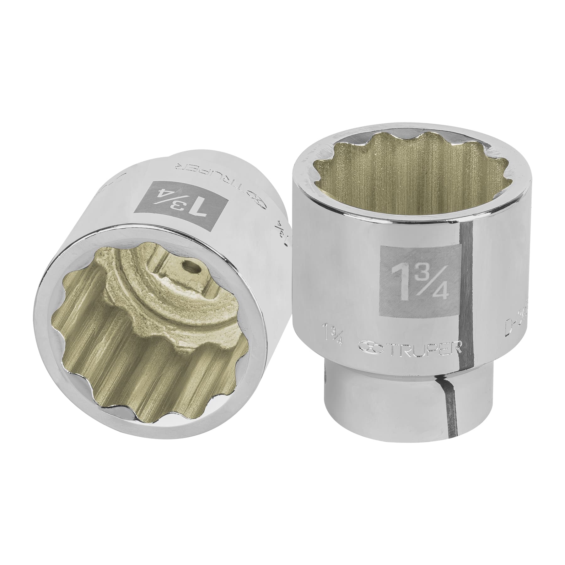 Dado de 1-3/4", 12 puntas, cuadro 3/4", Truper