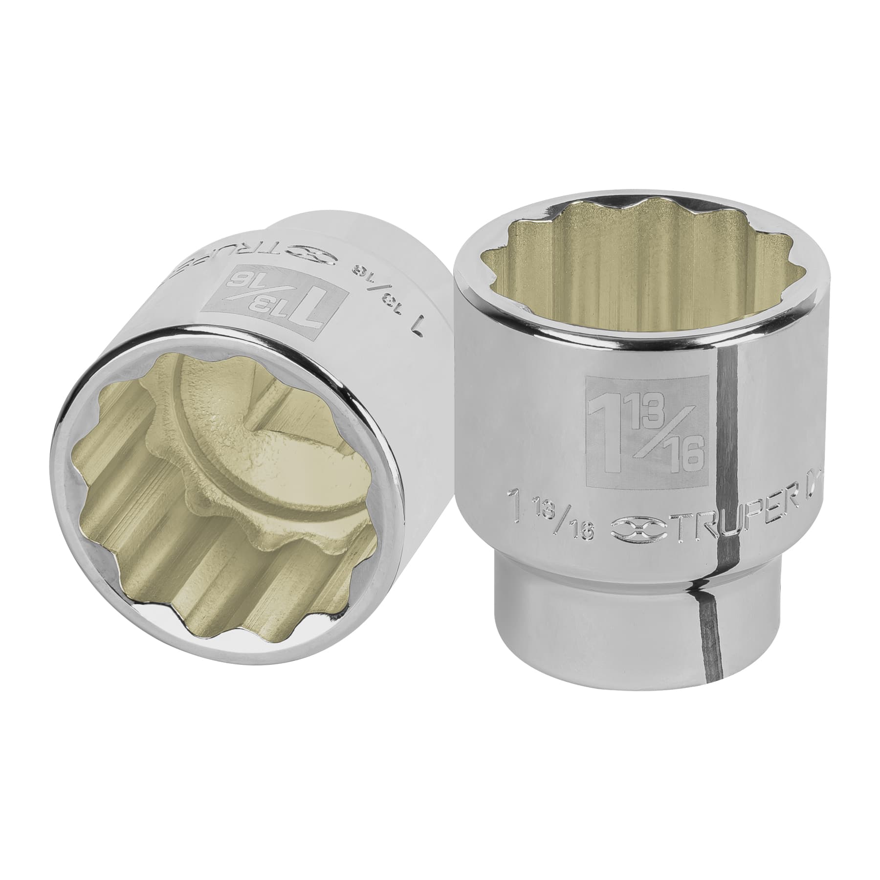 Dado de 1-13/16", 12 puntas, cuadro 3/4", Truper