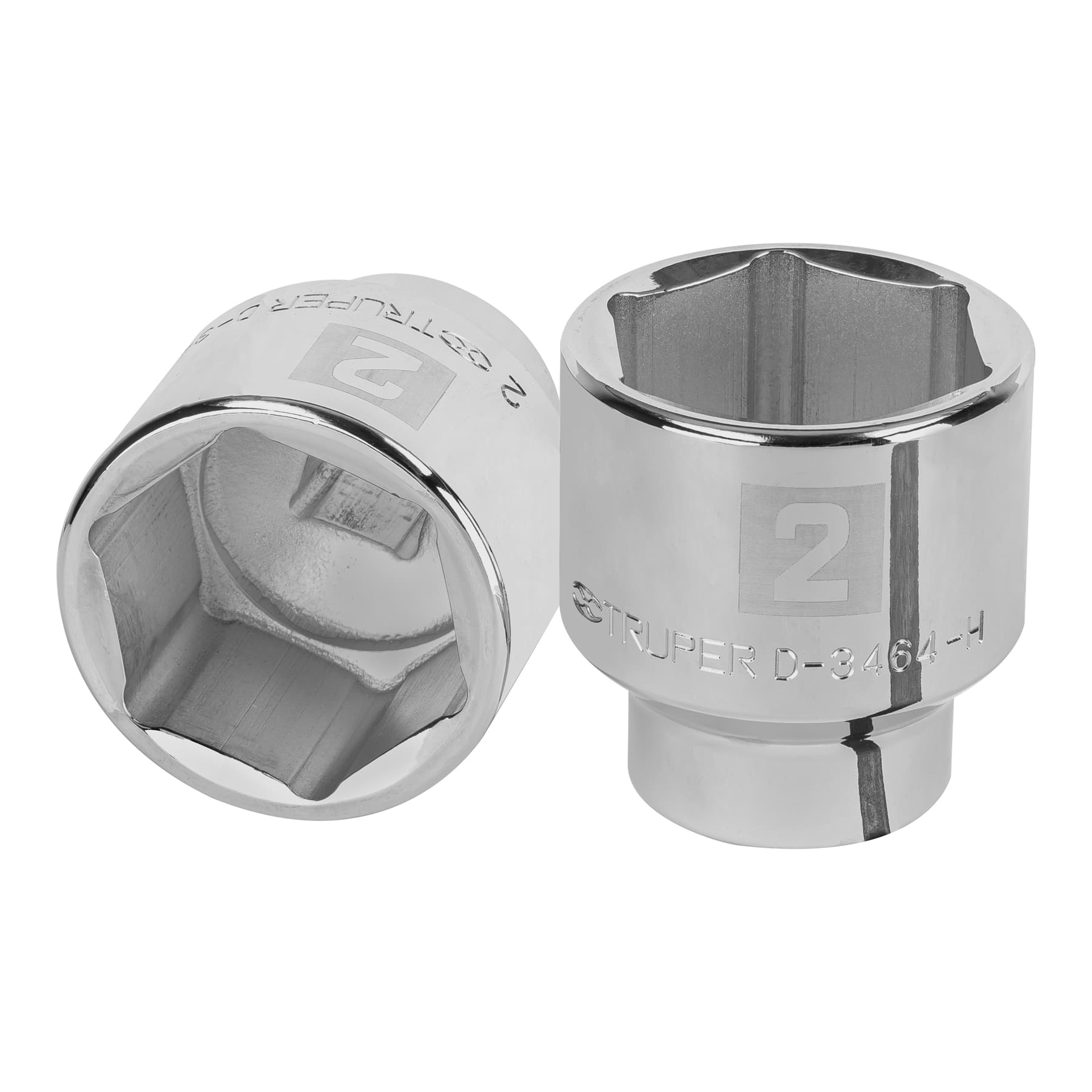 Dado de 2", 6 puntas, cuadro 3/4", Truper