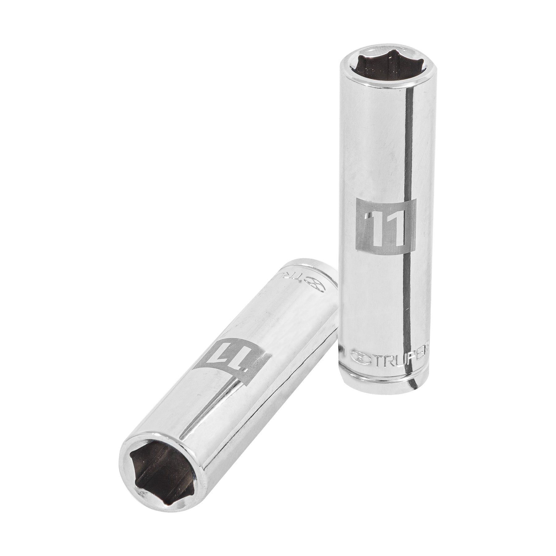Dado largo de 11 mm, 6 puntas, cuadro 3/8", Truper