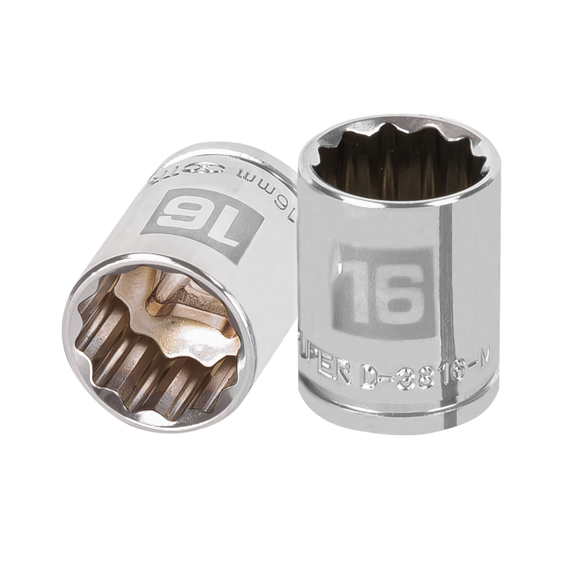 Dado de 16 mm, 12 puntas, cuadro 3/8", Truper