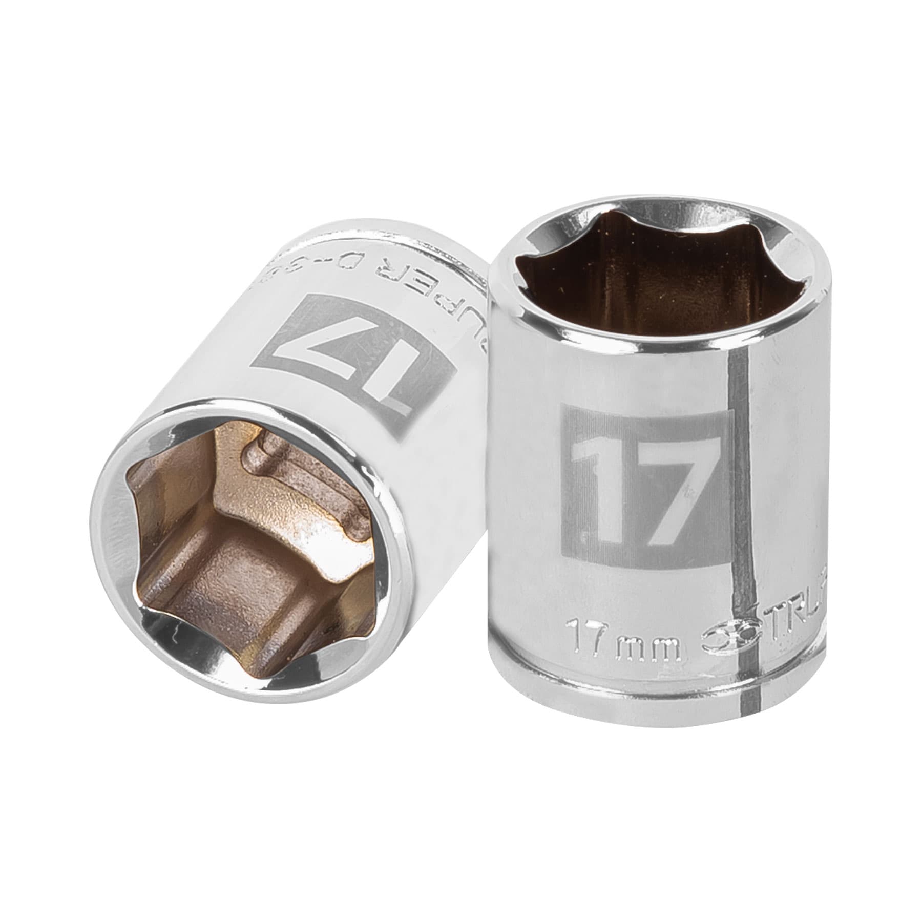 Dado de 17 mm, 6 puntas, cuadro 3/8", Truper