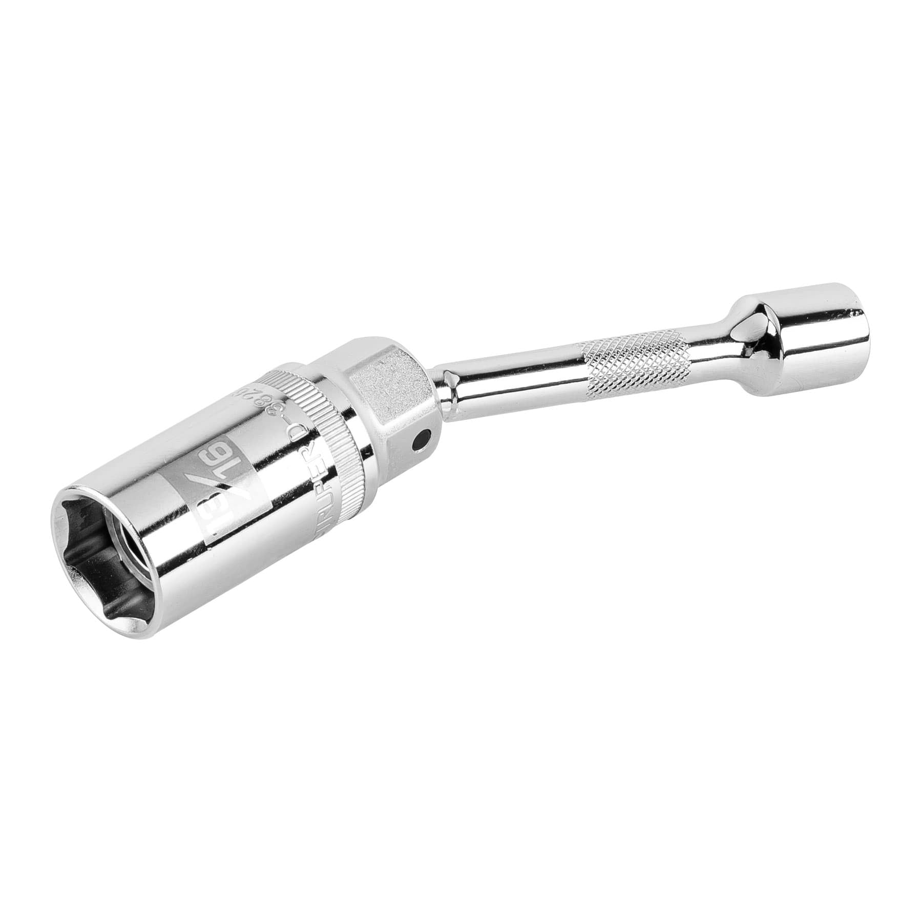 Dado para bujías cuadro 3/8" articulado 13/16", extensión 6"