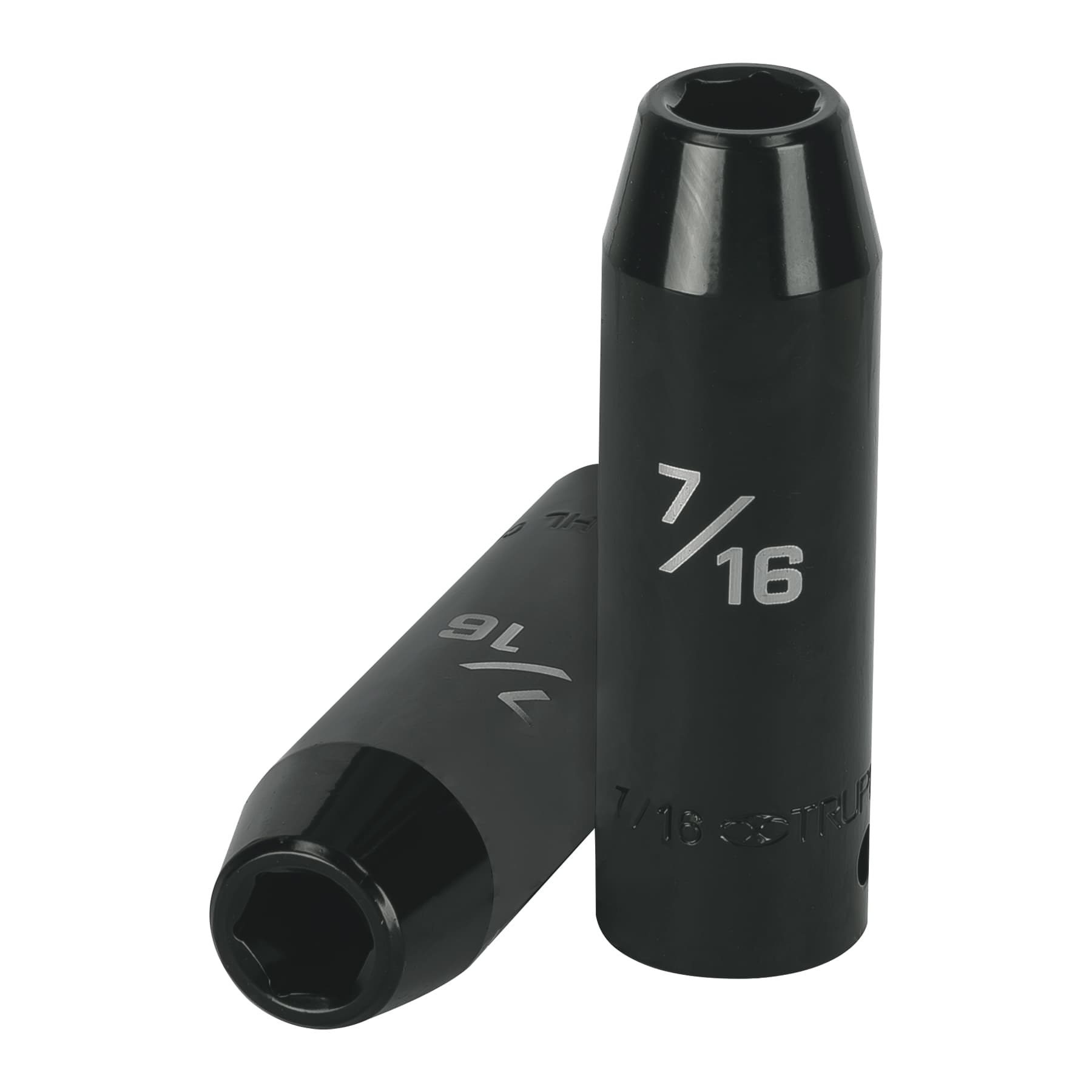 Dado largo impacto de 7/16", 6 puntas, cuadro 1/2", Truper