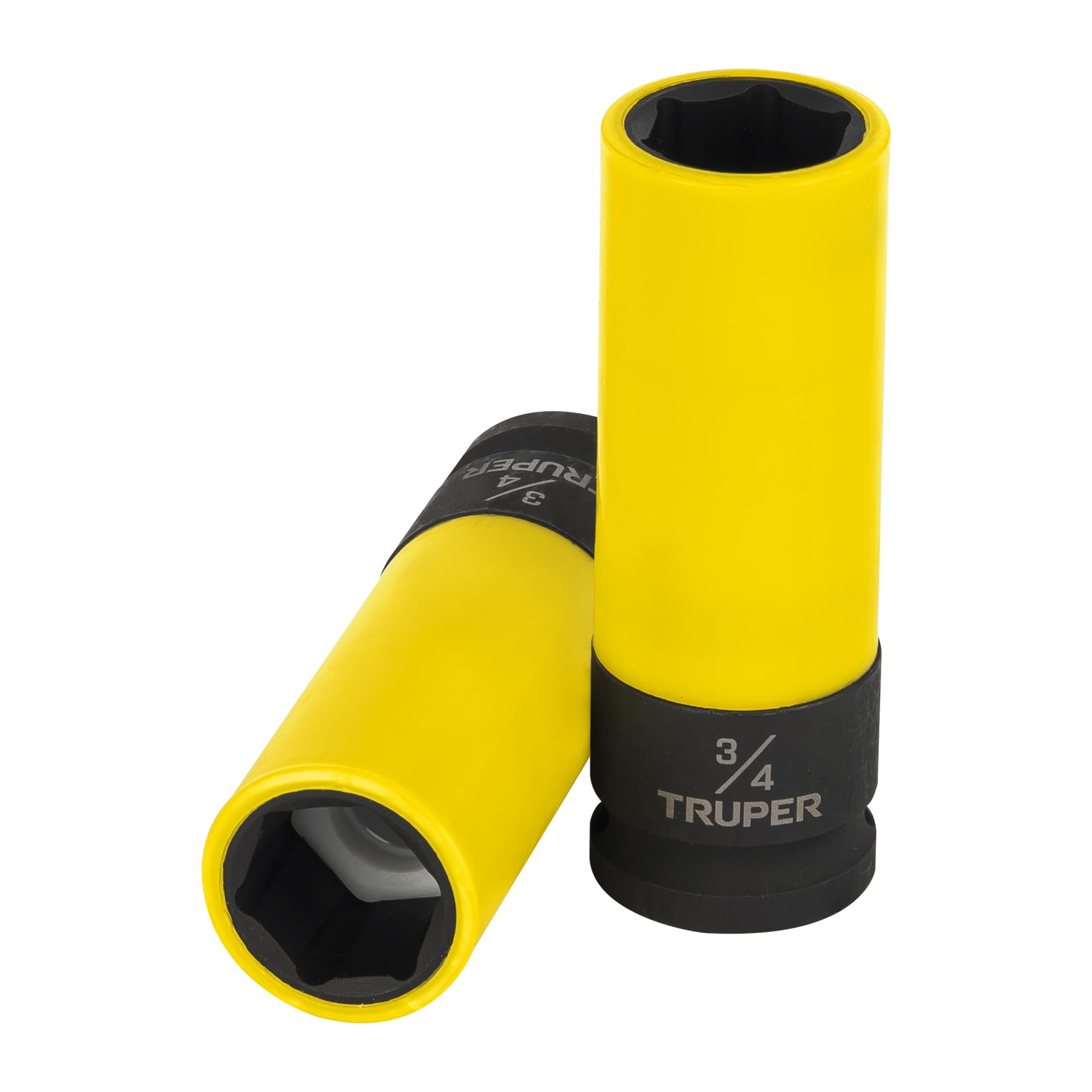 Dado largo impacto protector plástico 3/4", 6 puntas, cuadro 1/2"