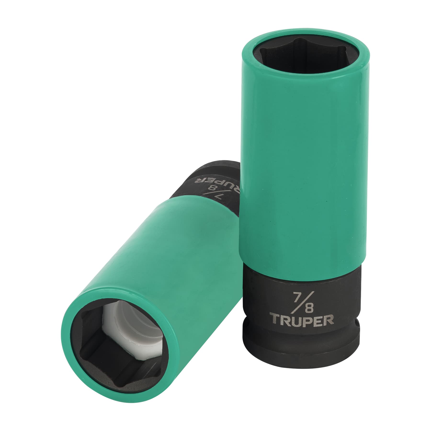 Dado largo impacto protector plástico 7/8", 6 puntas, cuadro 1/2"
