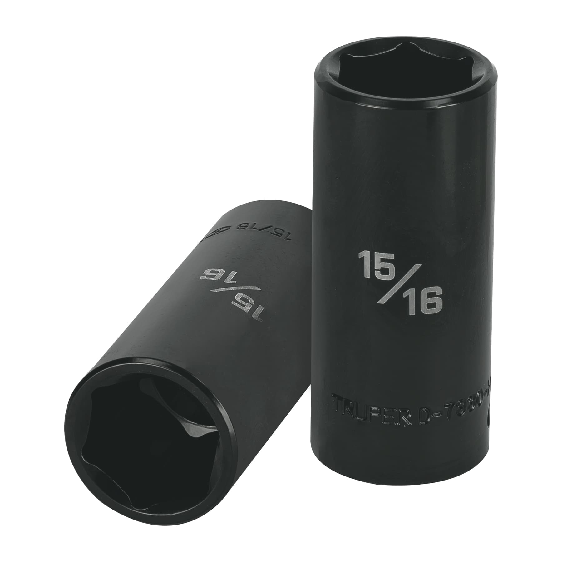 Dado largo impacto de 15/16", 6 puntas, cuadro 1/2", Truper
