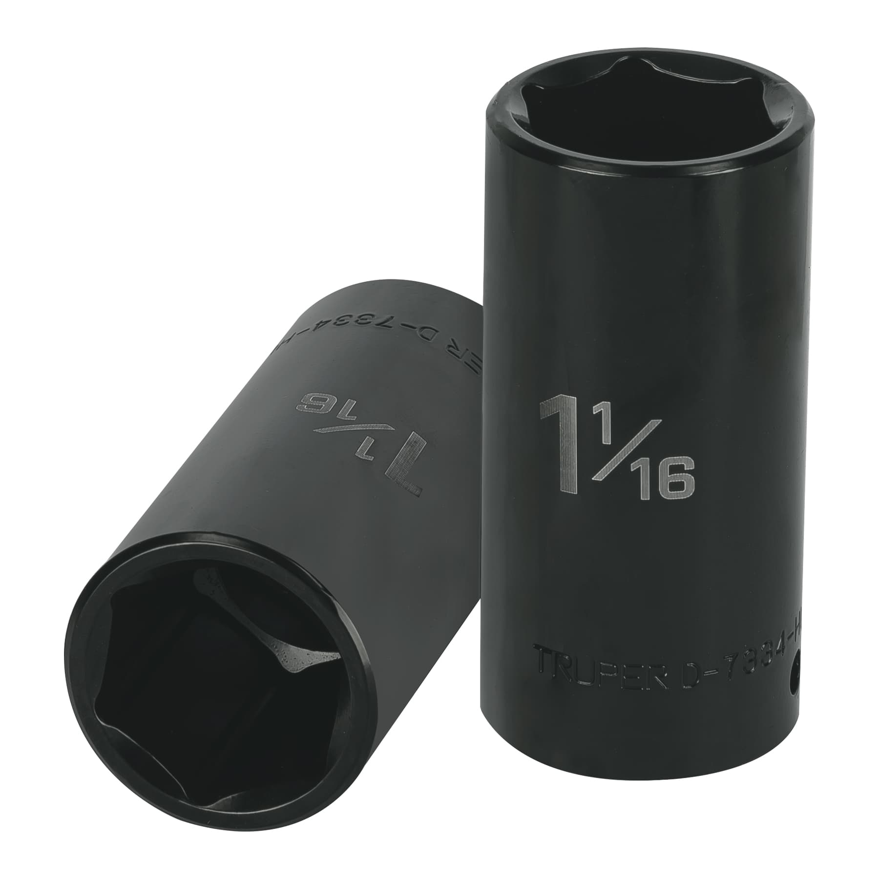 Dado largo impacto de 1-1/16", 6 puntas, cuadro 1/2",Truper