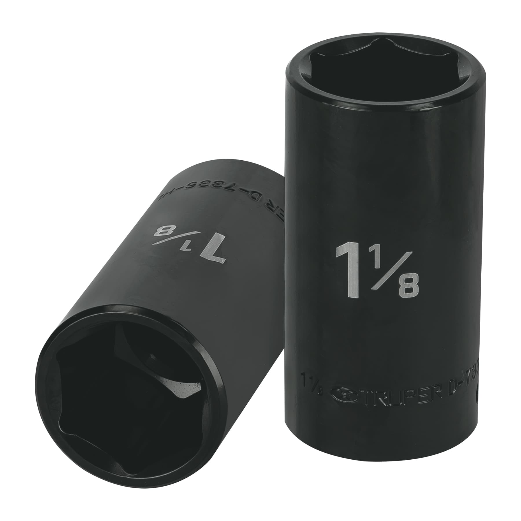 Dado largo impacto de 1-1/8", 6 puntas, cuadro 1/2", Truper