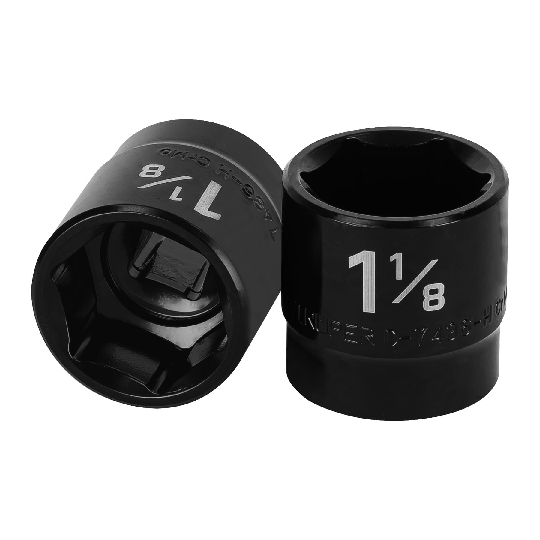 Dado de impacto de 1-1/8", 6 puntas, cuadro 1/2", Truper