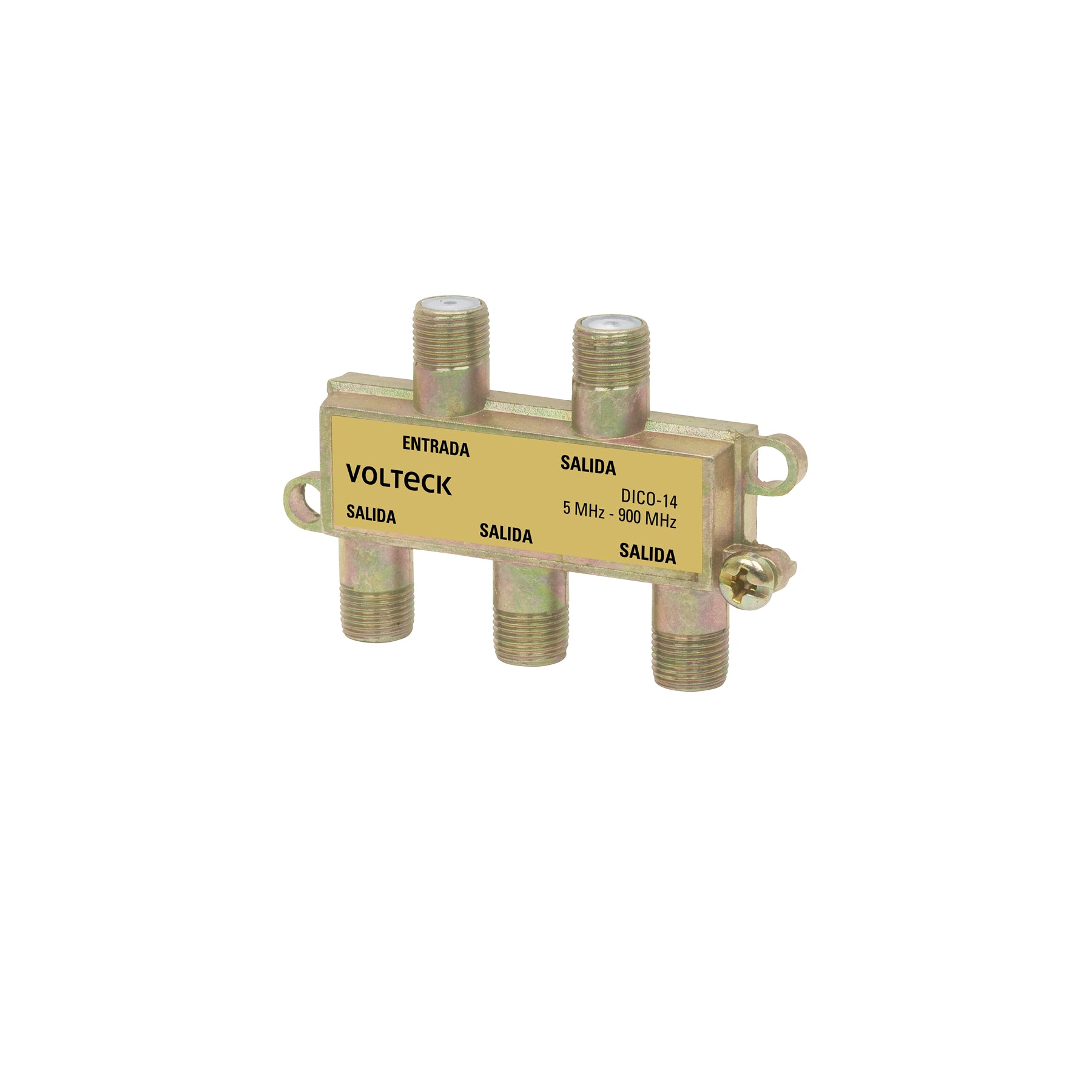 Divisor coaxial de 1 entrada y 4 salidas, Volteck, DICO-14, 48477