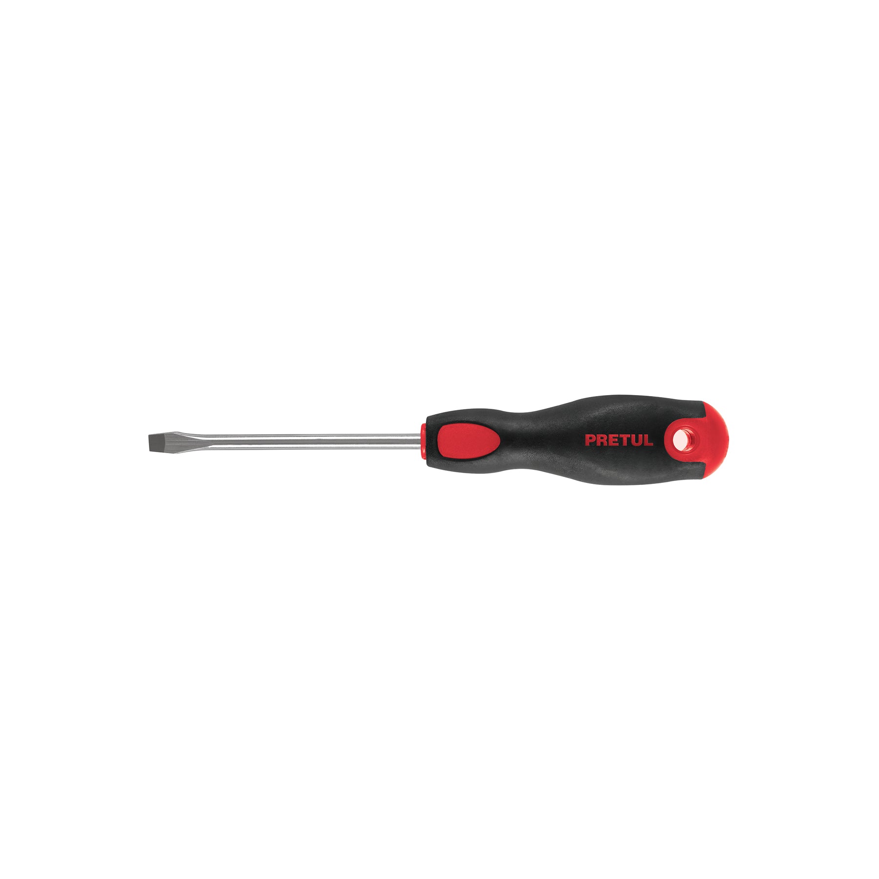 Desarmador plano 1/4" x 4"mango Comfort Grip, Pretul, DR-1/4X4BP, 21481