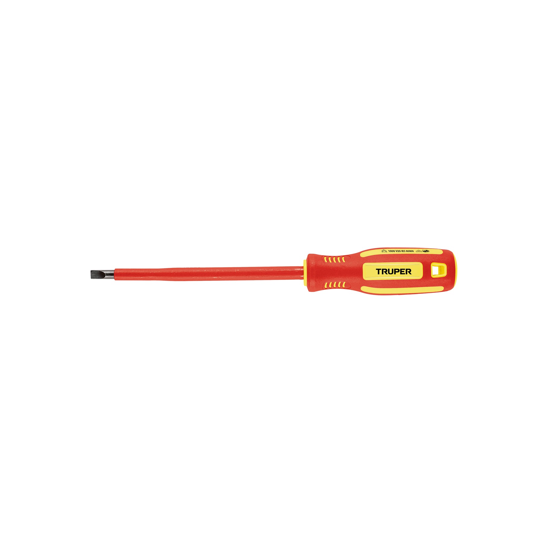 Desarmador dieléctrico plano 1/4" x 6", Truper