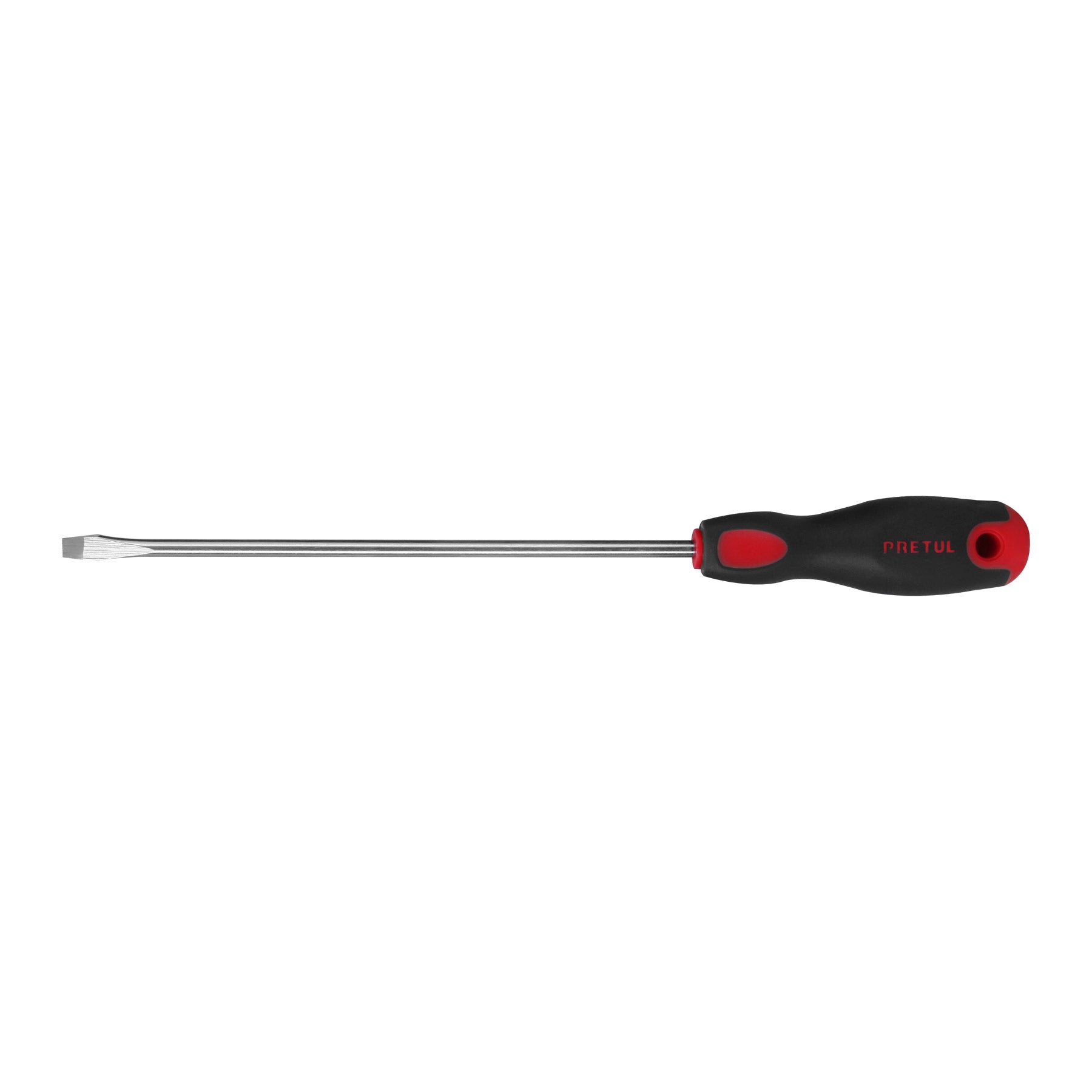 Desarmador plano 1/4" x 8"mango Comfort Grip, Pretul, DR-1/4X8BP, 21482