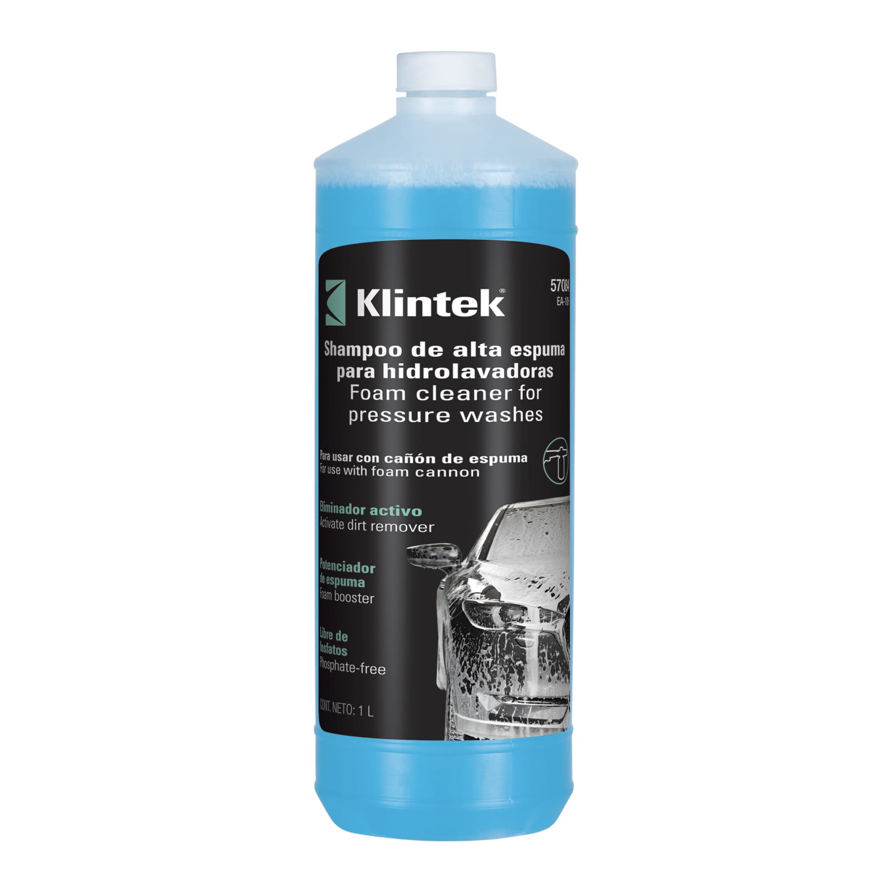 Shampoo alta espuma para hidrolavadora, 1 L, Klintek