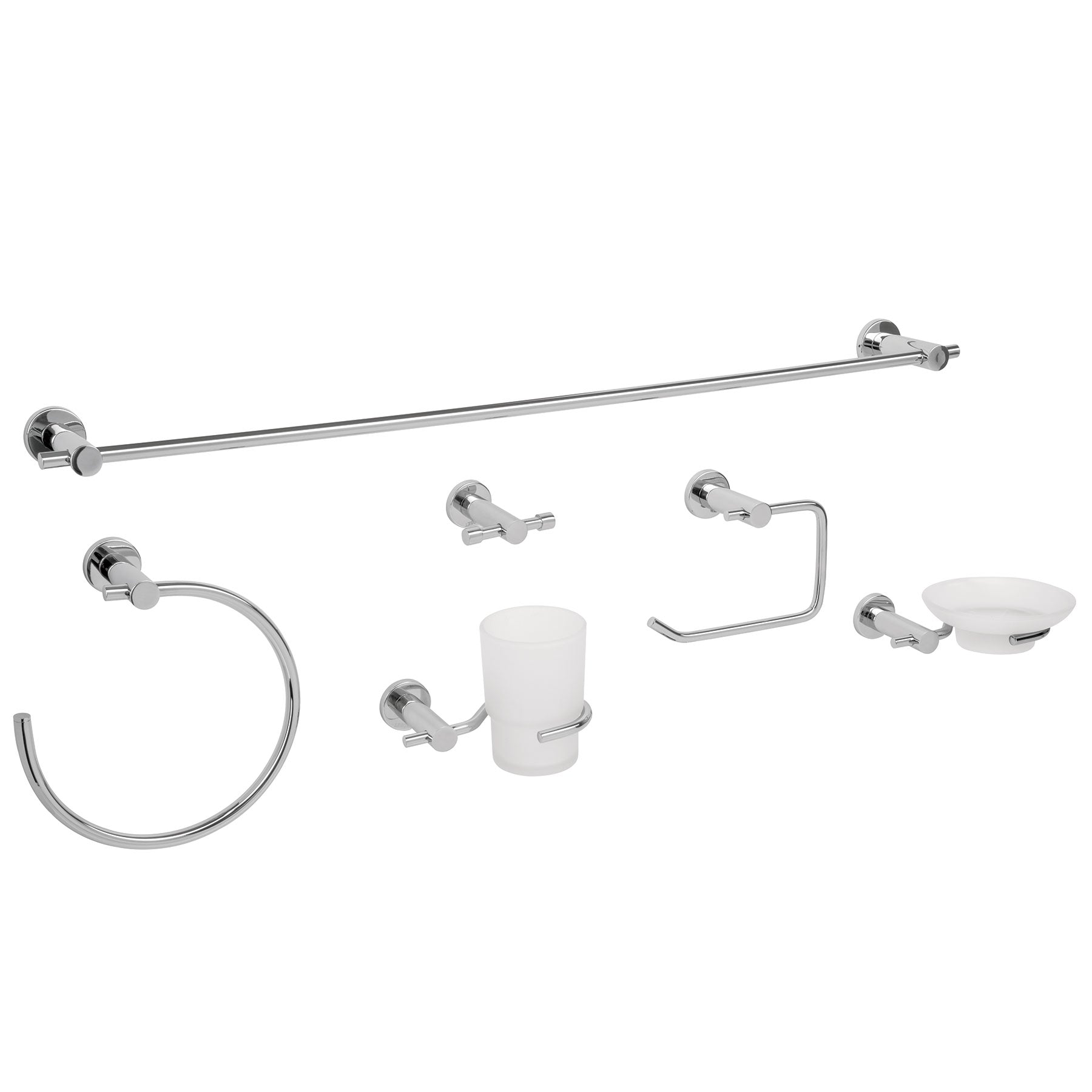 Juego de 6 accesorios para baño acabado cromo ELEMENT, Foset, ELA-7000, 49681