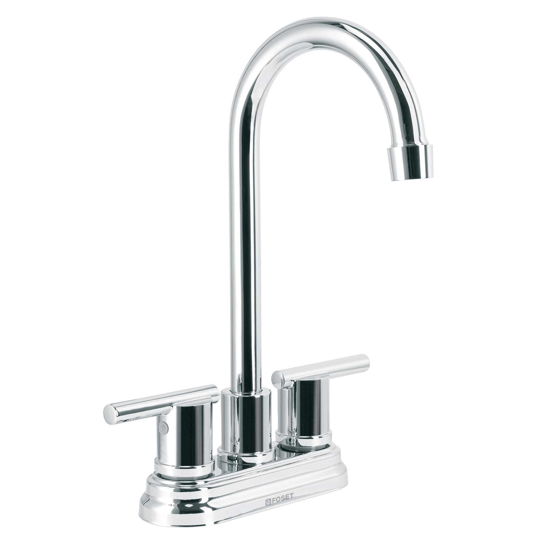 Mezcladora cromo 4" para lavabo cuello tipo bar, Element